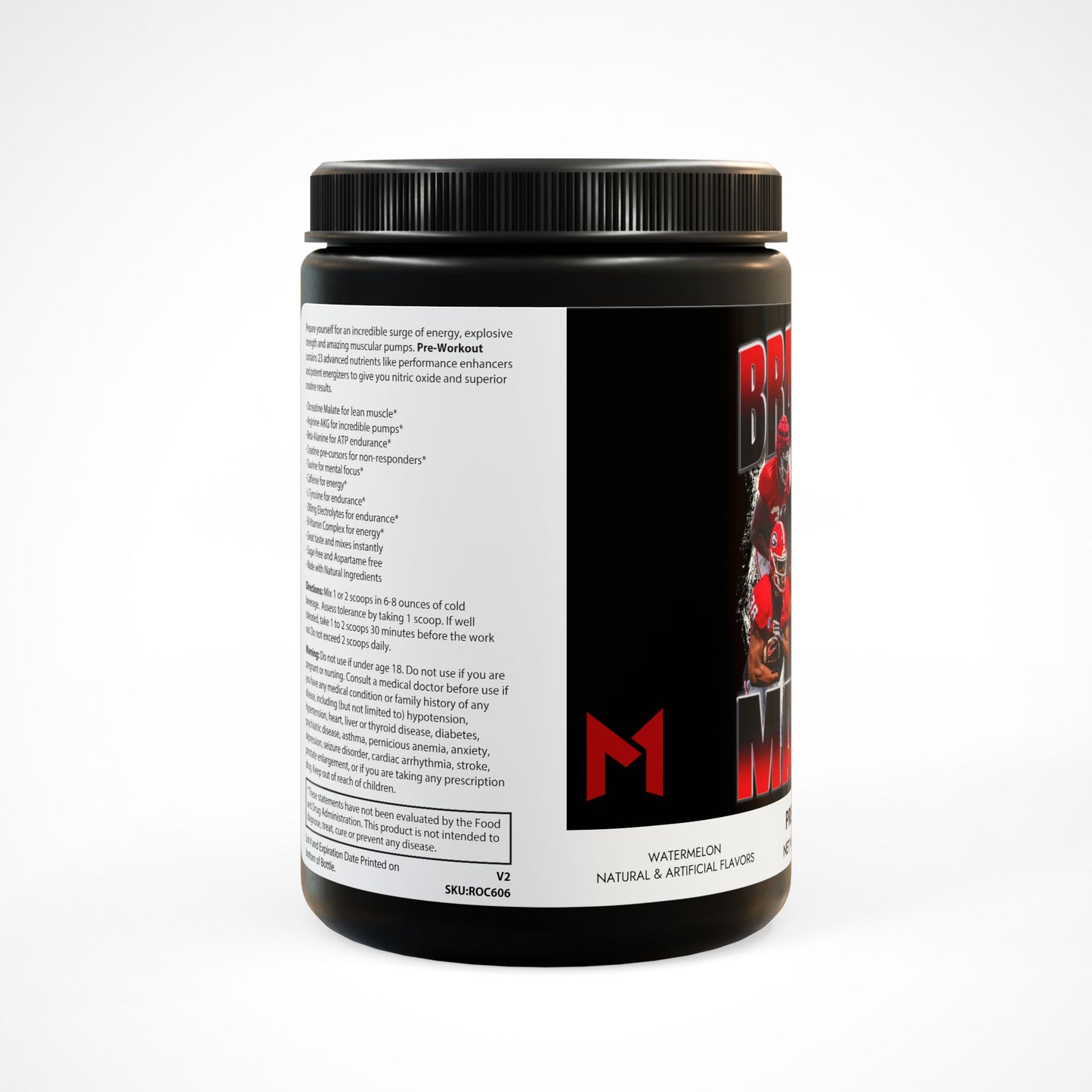 Brandon Mathis Pre-Workout, Watermelon (300g, 10.58oz)