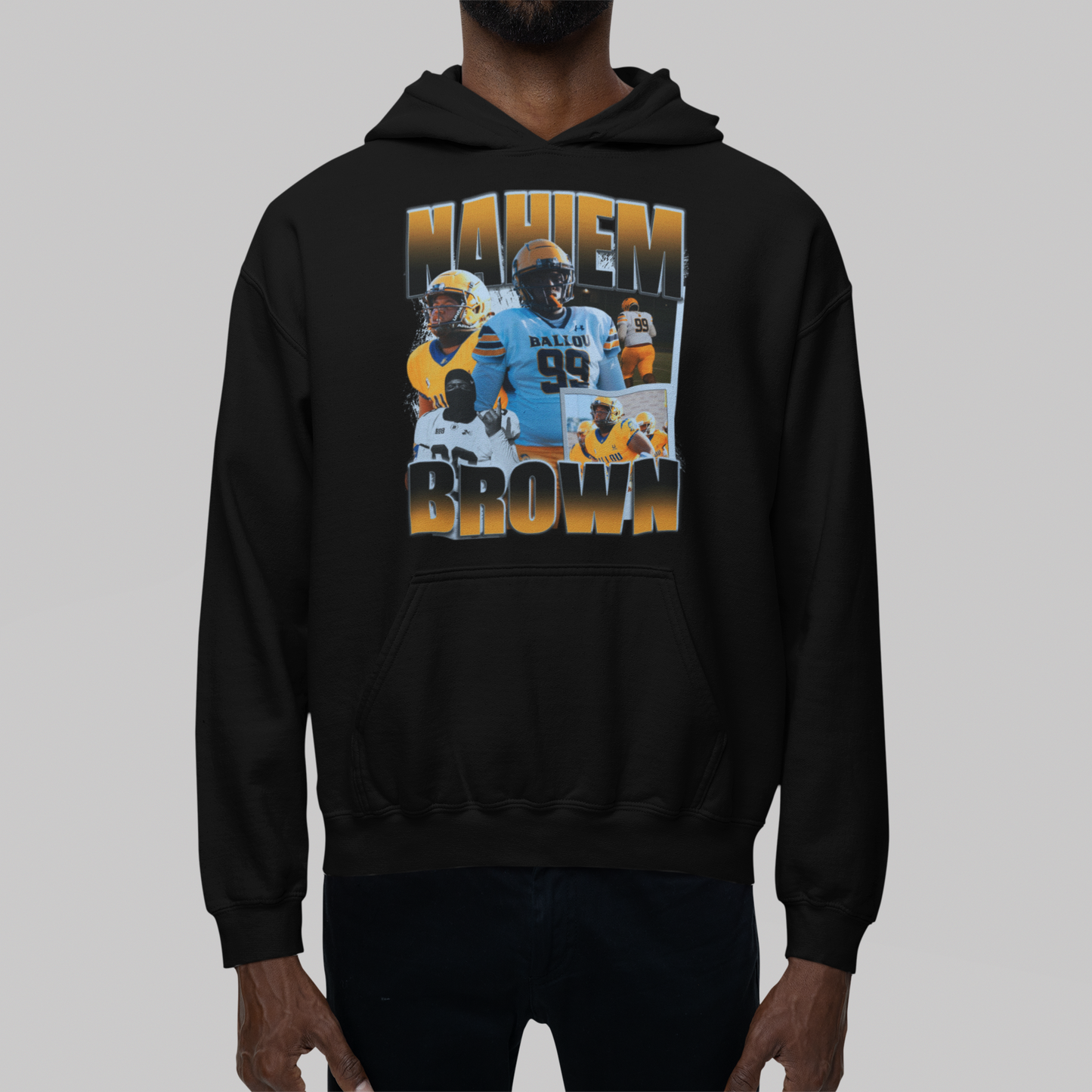 Nahiem Brown Graphic Hoodie