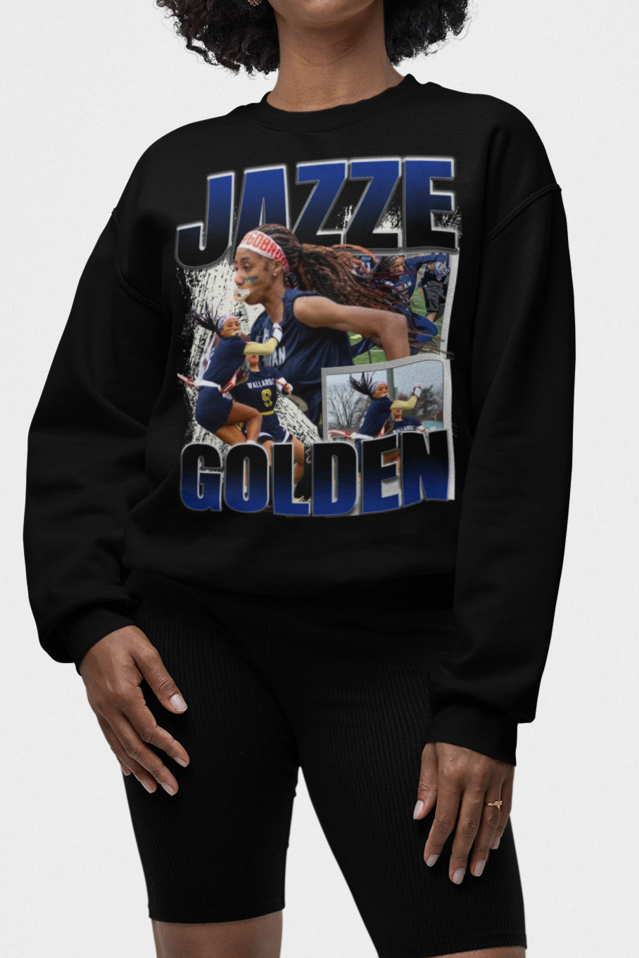 Jazzé Golden Graphic Crewneck