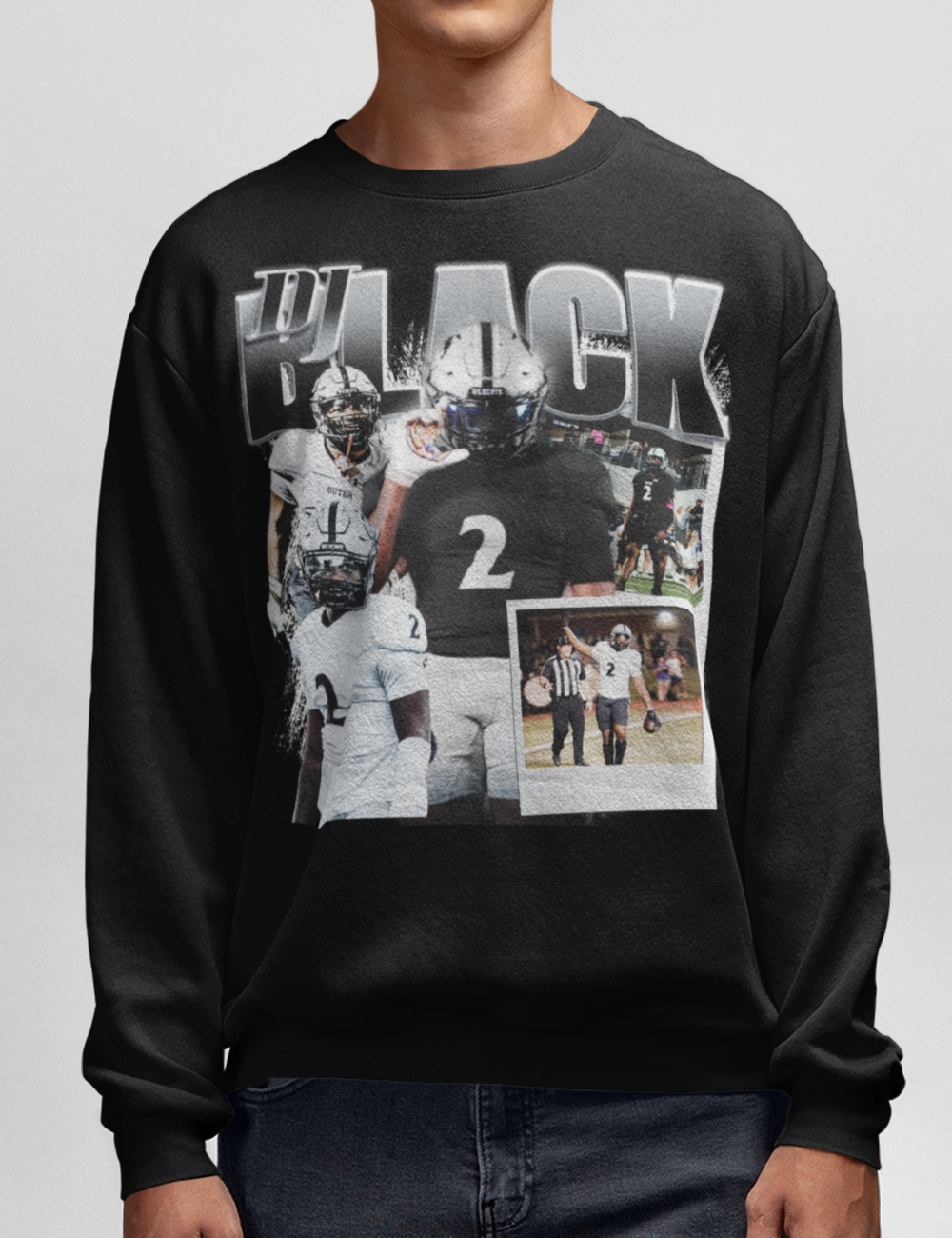 DJ Black Graphic Crewneck