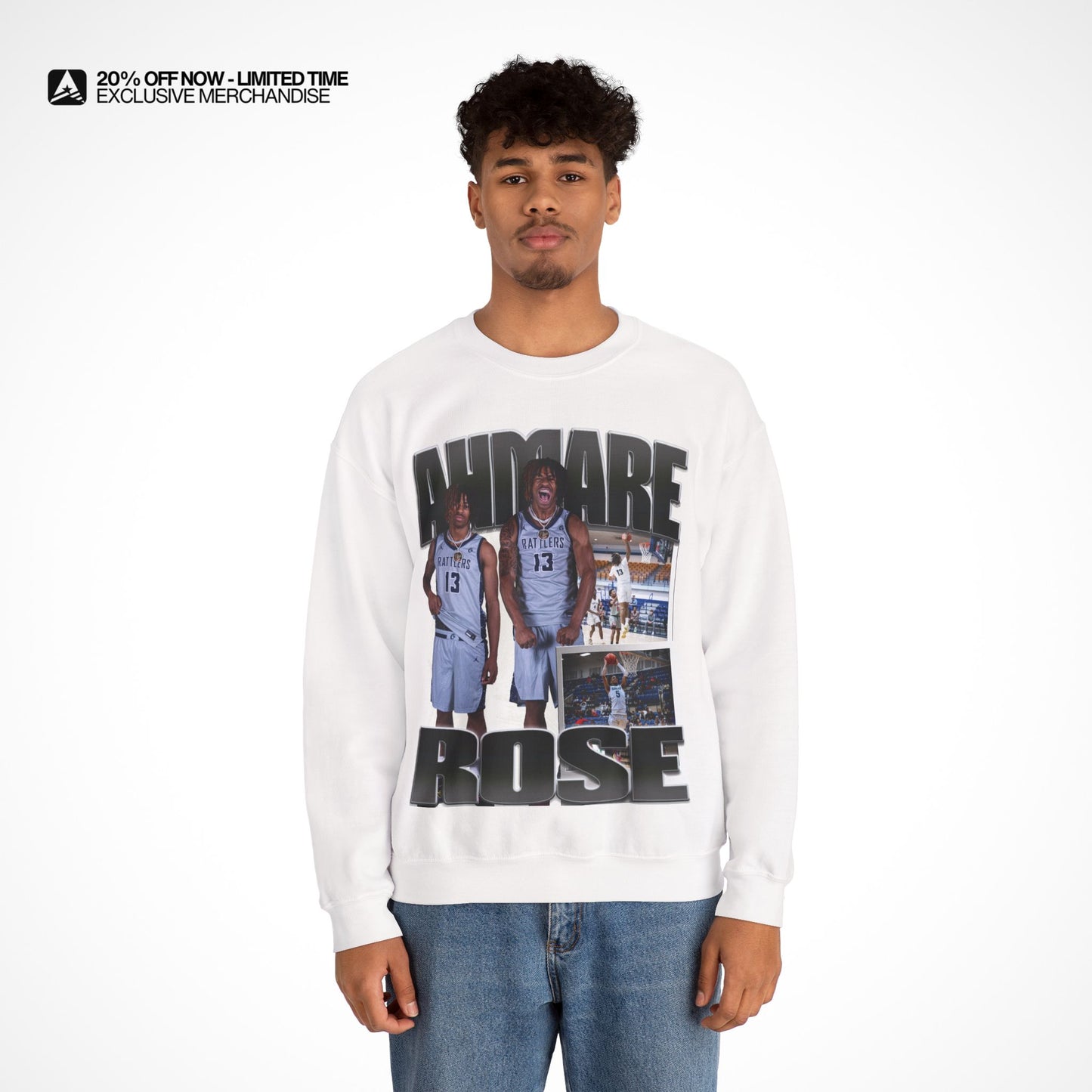Ahmare Rose Graphic Crewneck