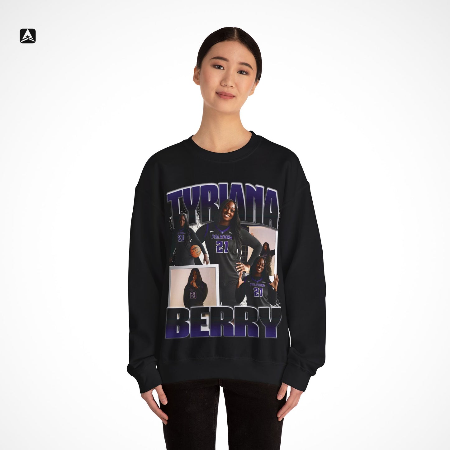 Tyriana Berry Graphic Crewneck