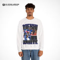 Mekhi White Graphic Crewneck