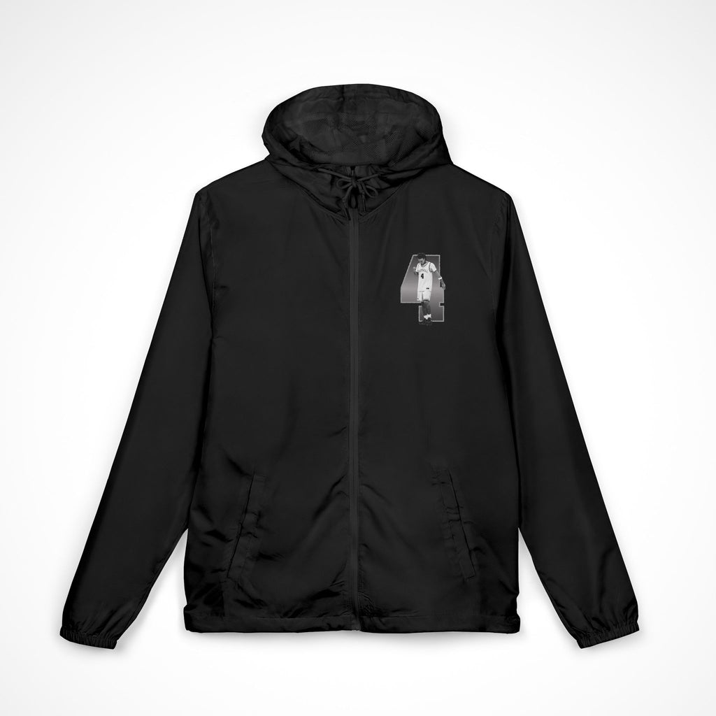 Jamir White Full-Zip Windbreaker