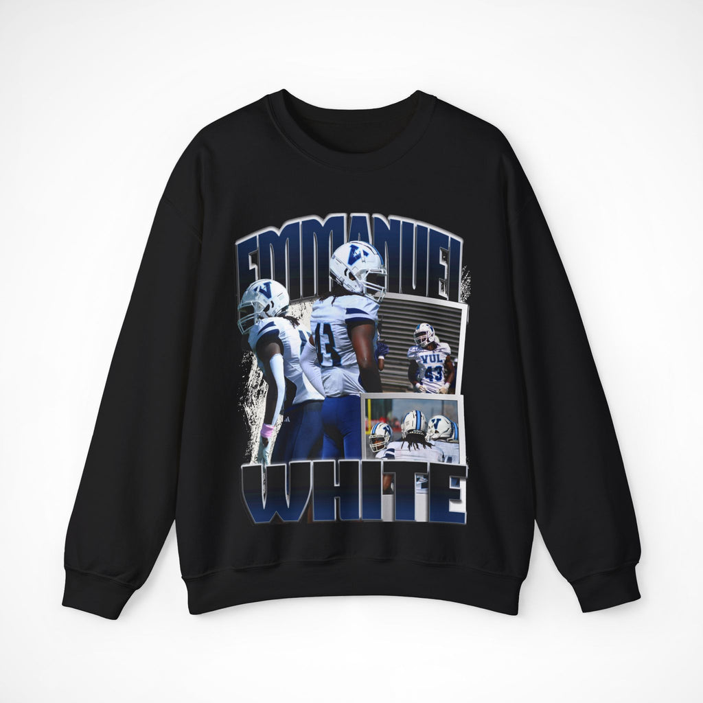 Emmanuel White Graphic Crewneck