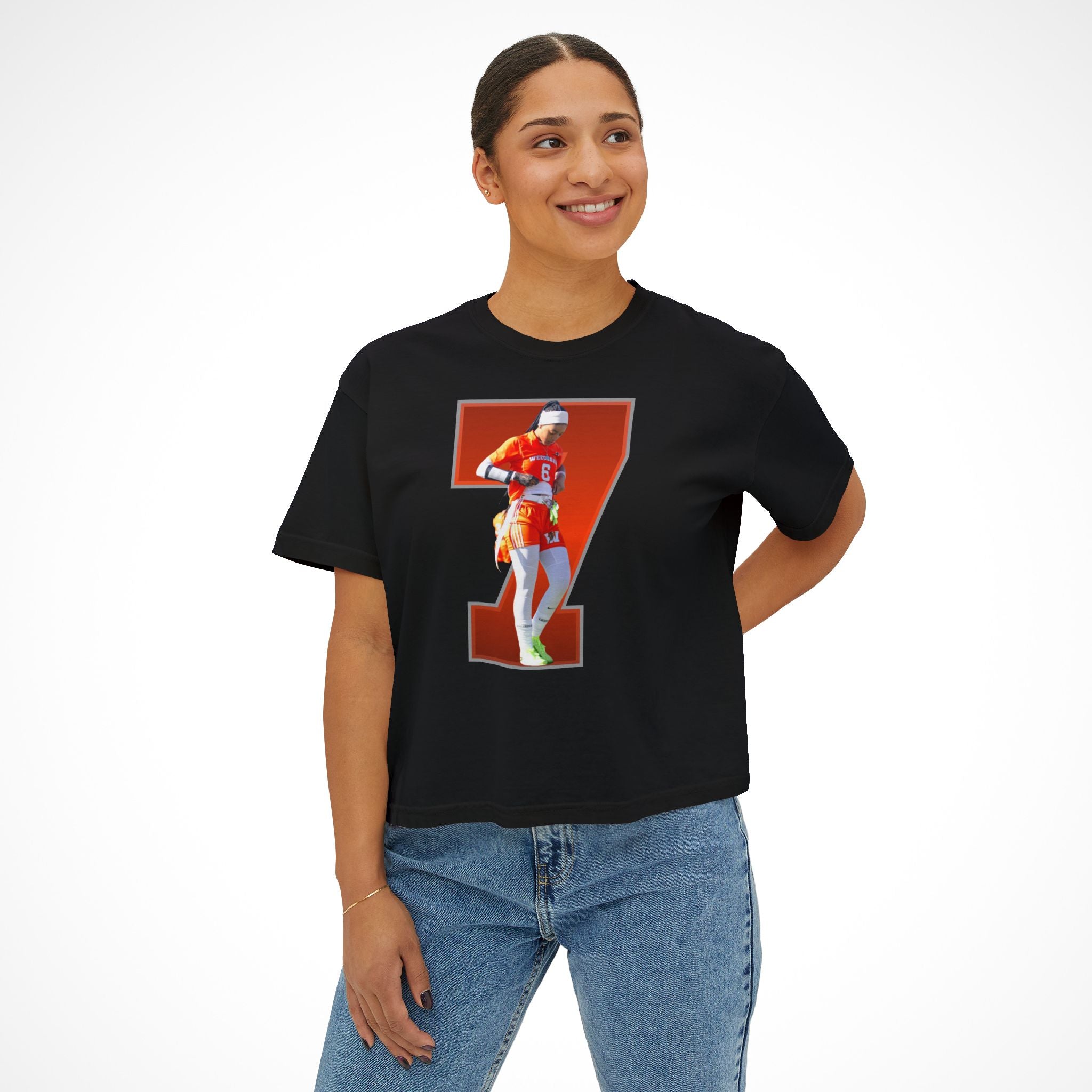 Haddiyah Bell Cropped Tee