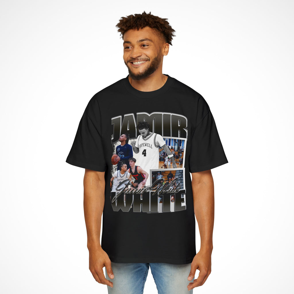 Jamir White Oversized Graphic Tee