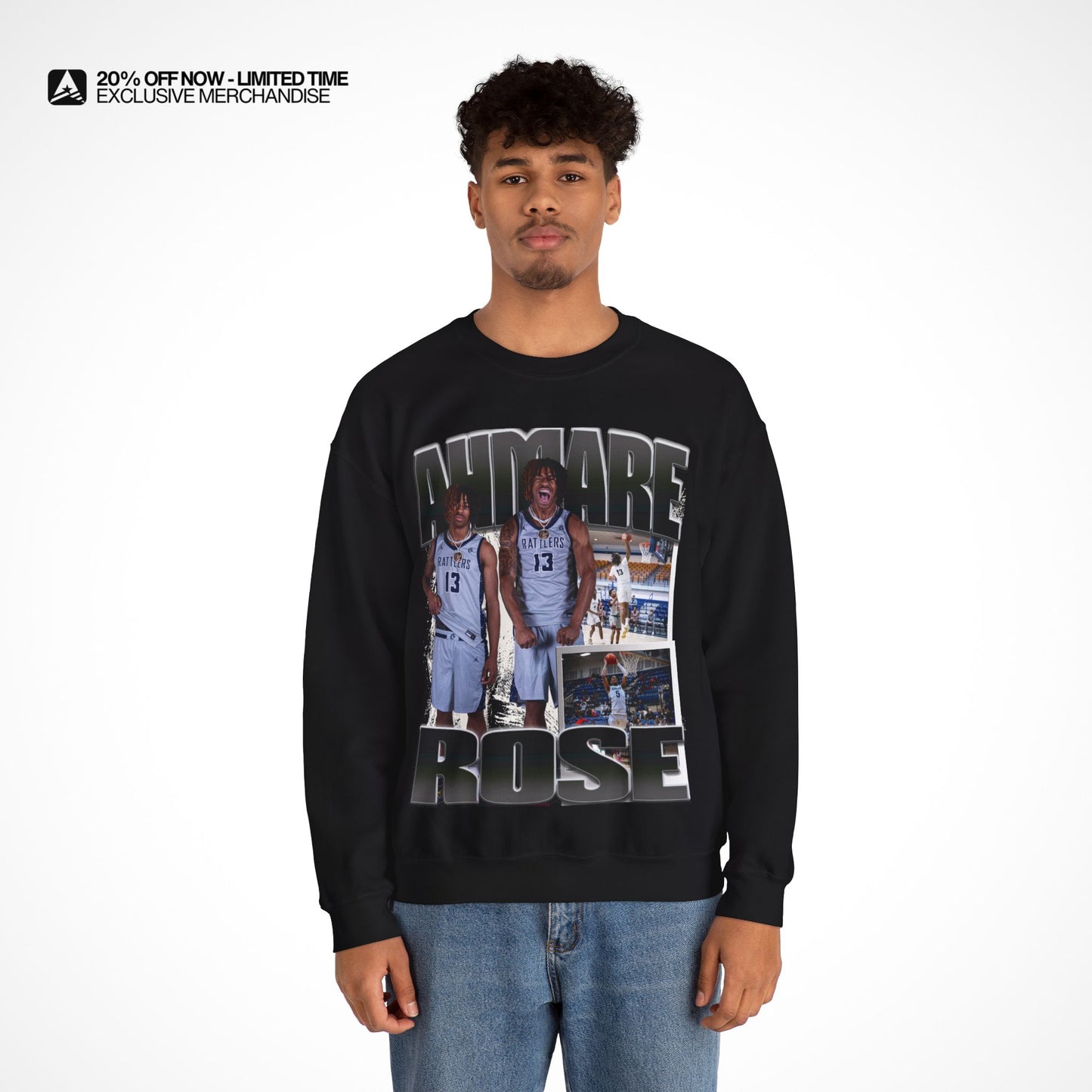 Ahmare Rose Graphic Crewneck