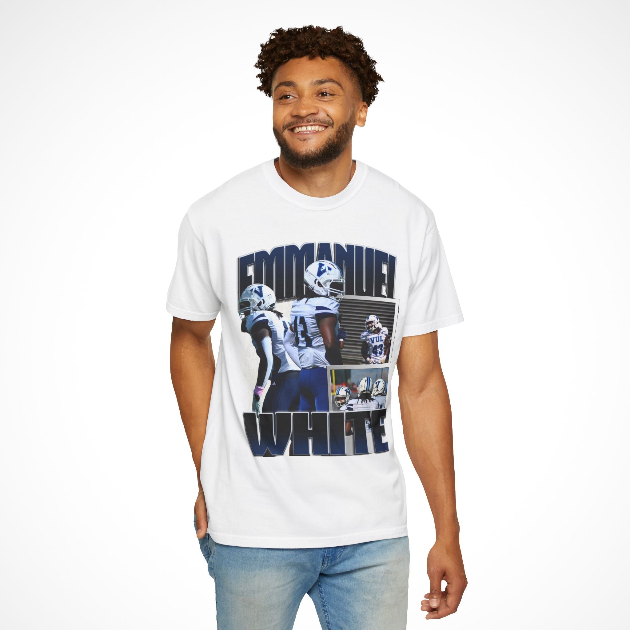 Emmanuel White Graphic Tee