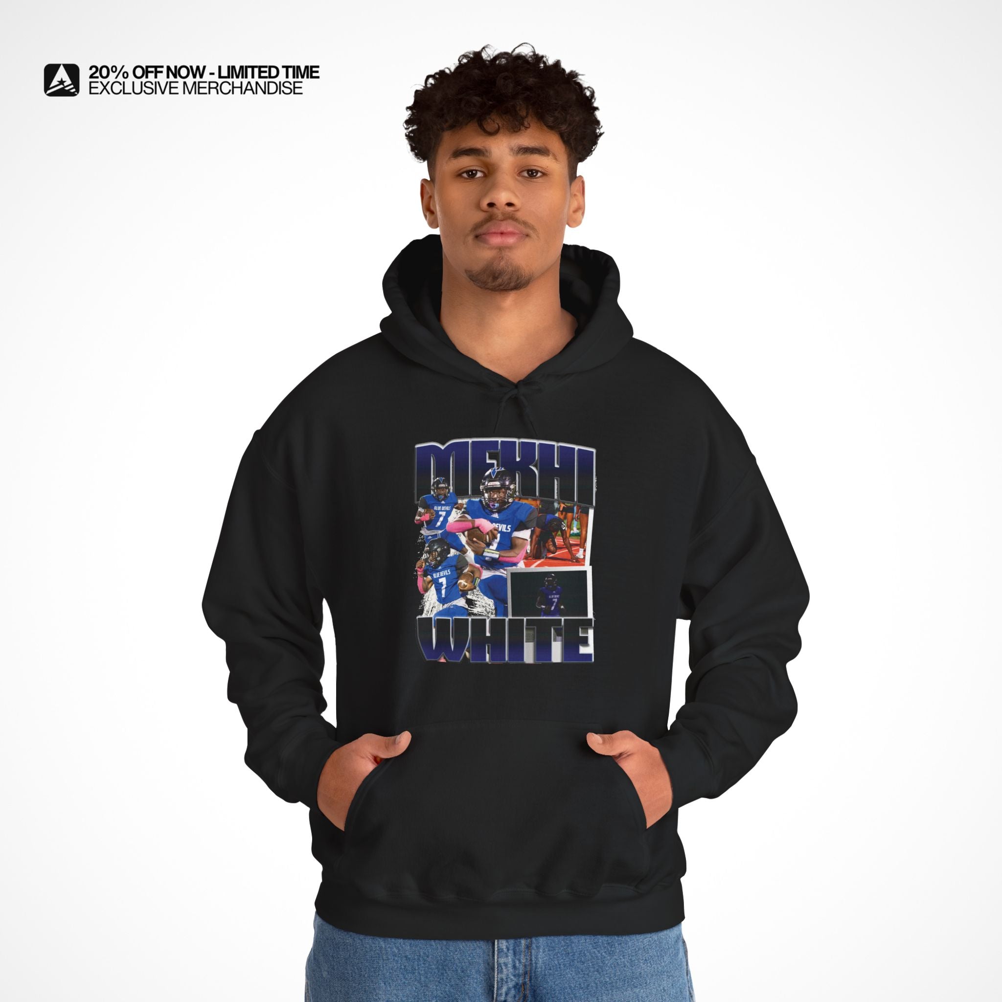 Mekhi White Graphic Hoodie