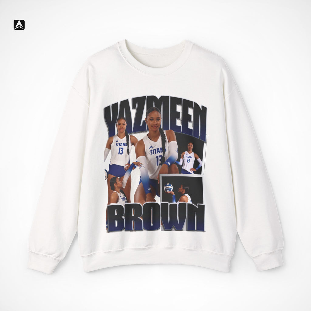 Yazmeen Brown Graphic Crewneck
