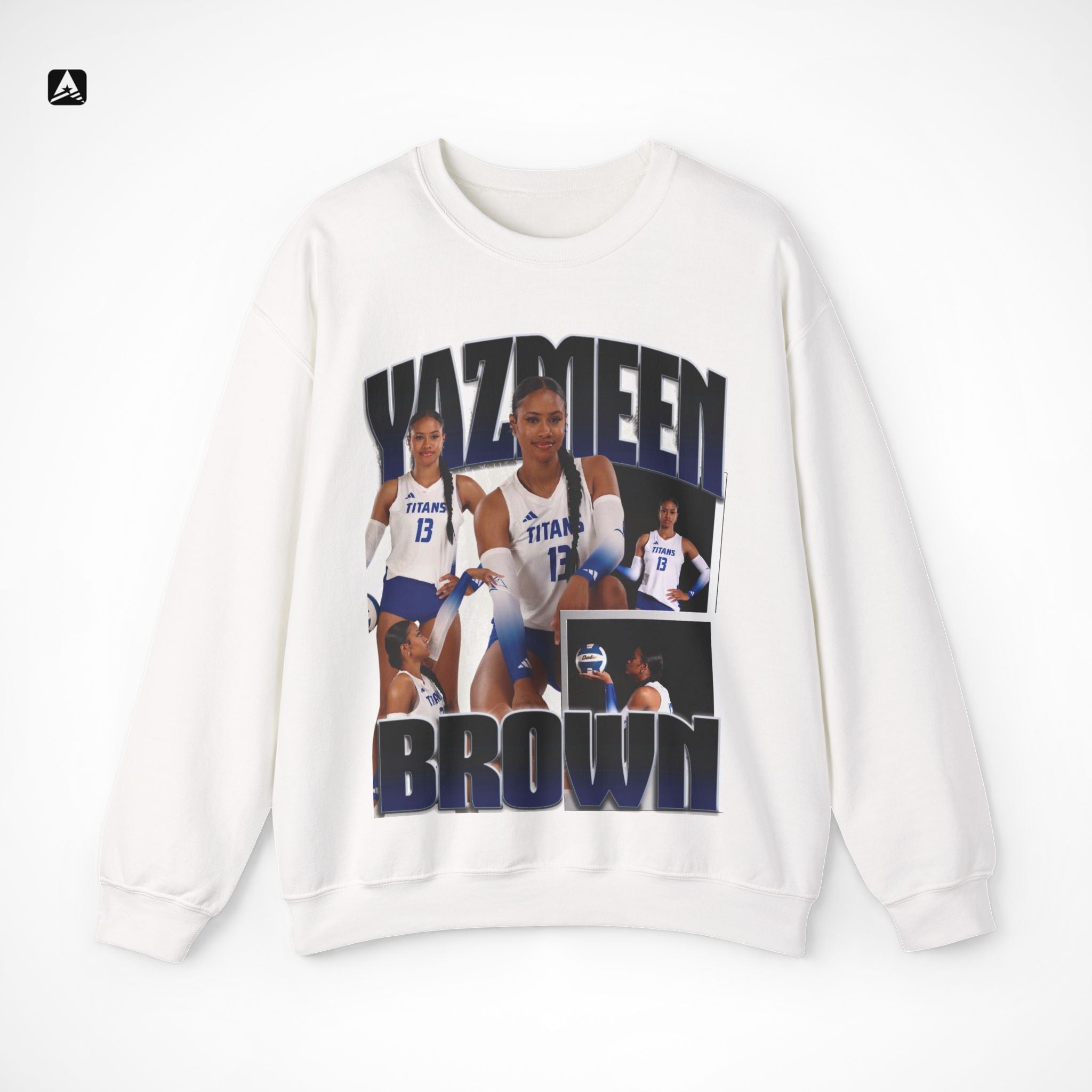 Yazmeen Brown Graphic Crewneck