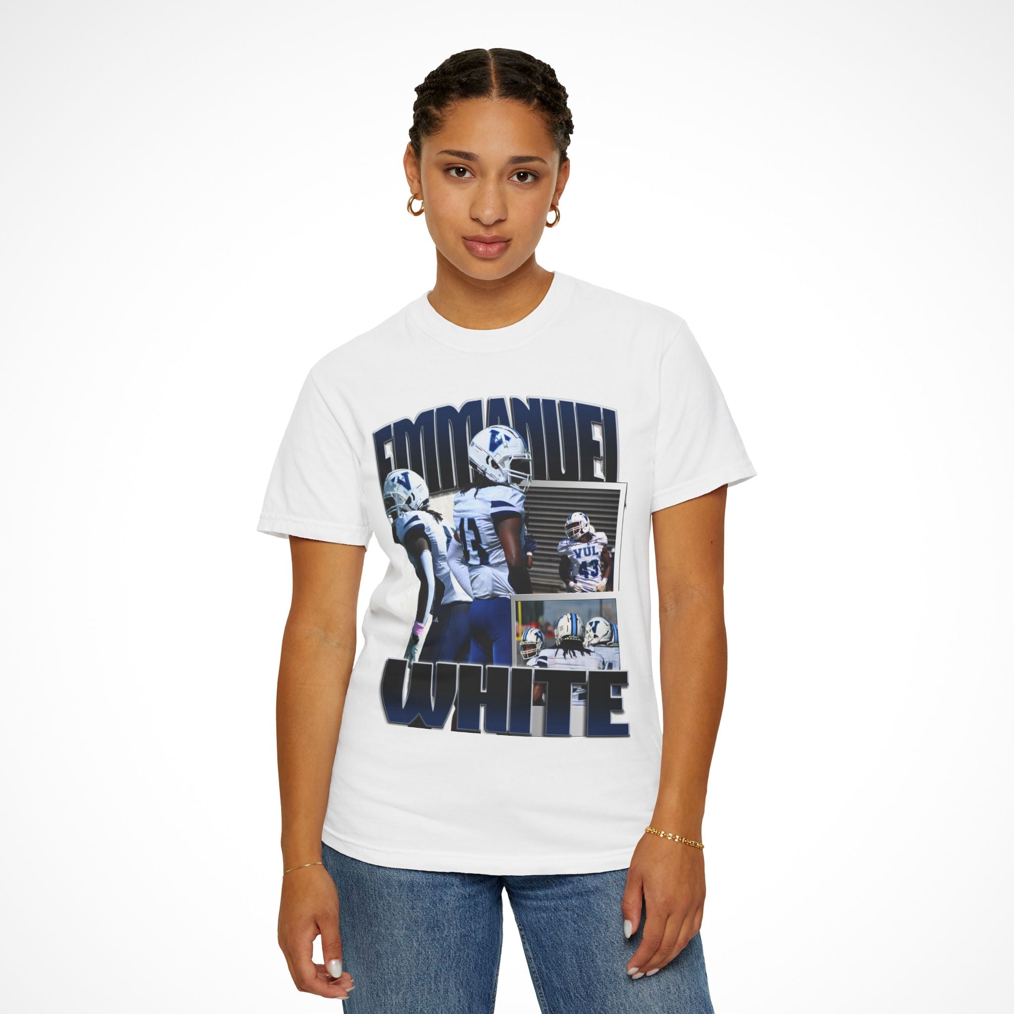 Emmanuel White Graphic Tee