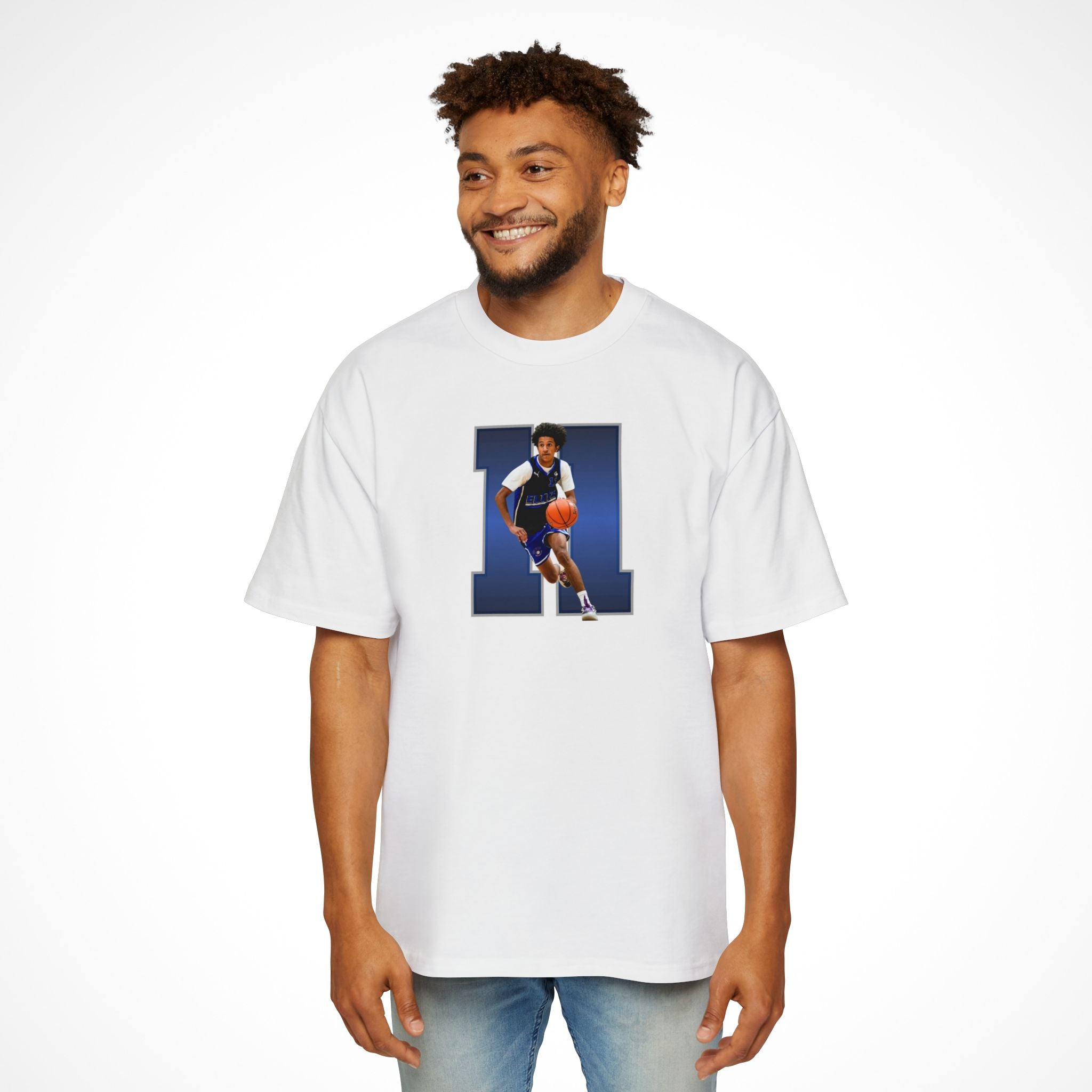 Bladen White Oversized Graphic Tee