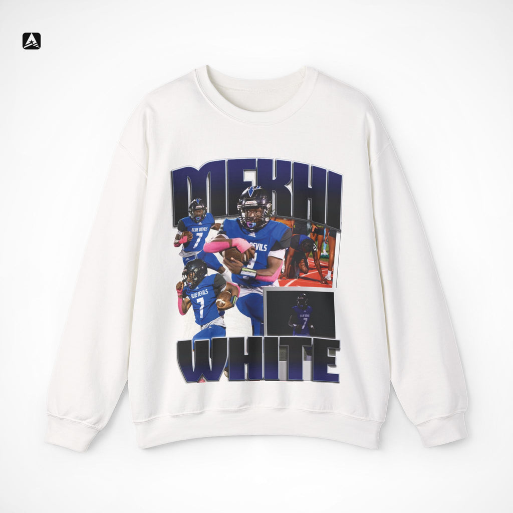 Mekhi White Graphic Crewneck