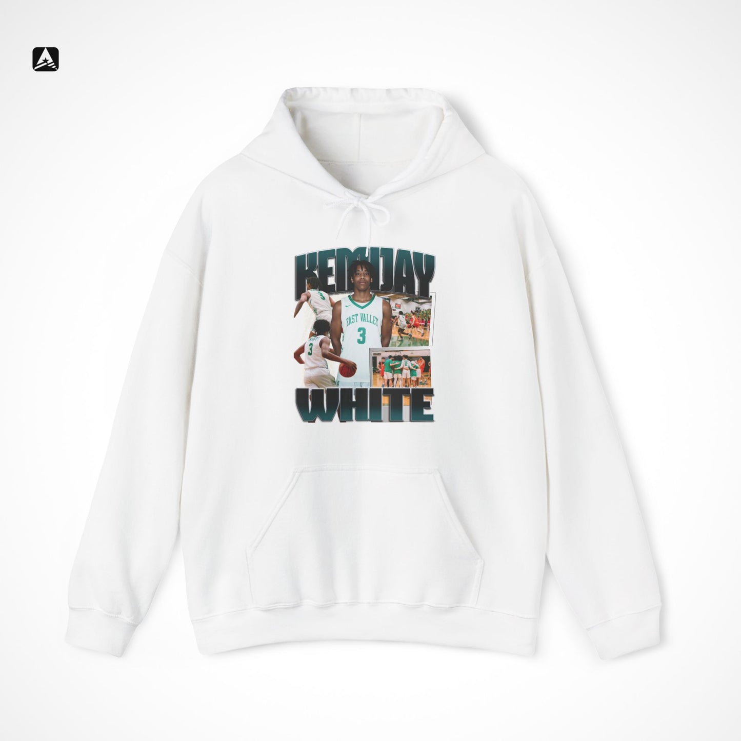 Kemijay White Graphic Hoodie