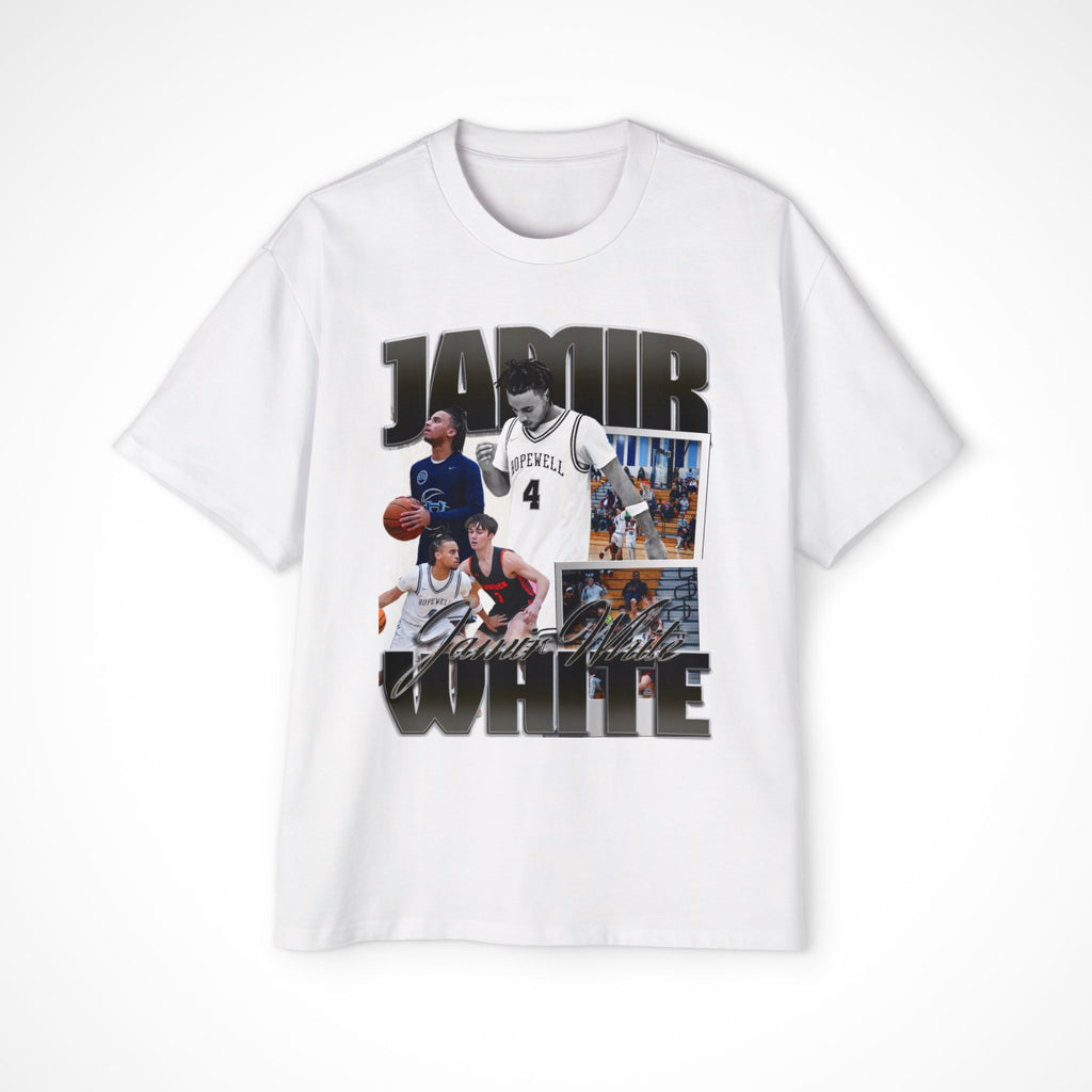 Jamir White Oversized Graphic Tee