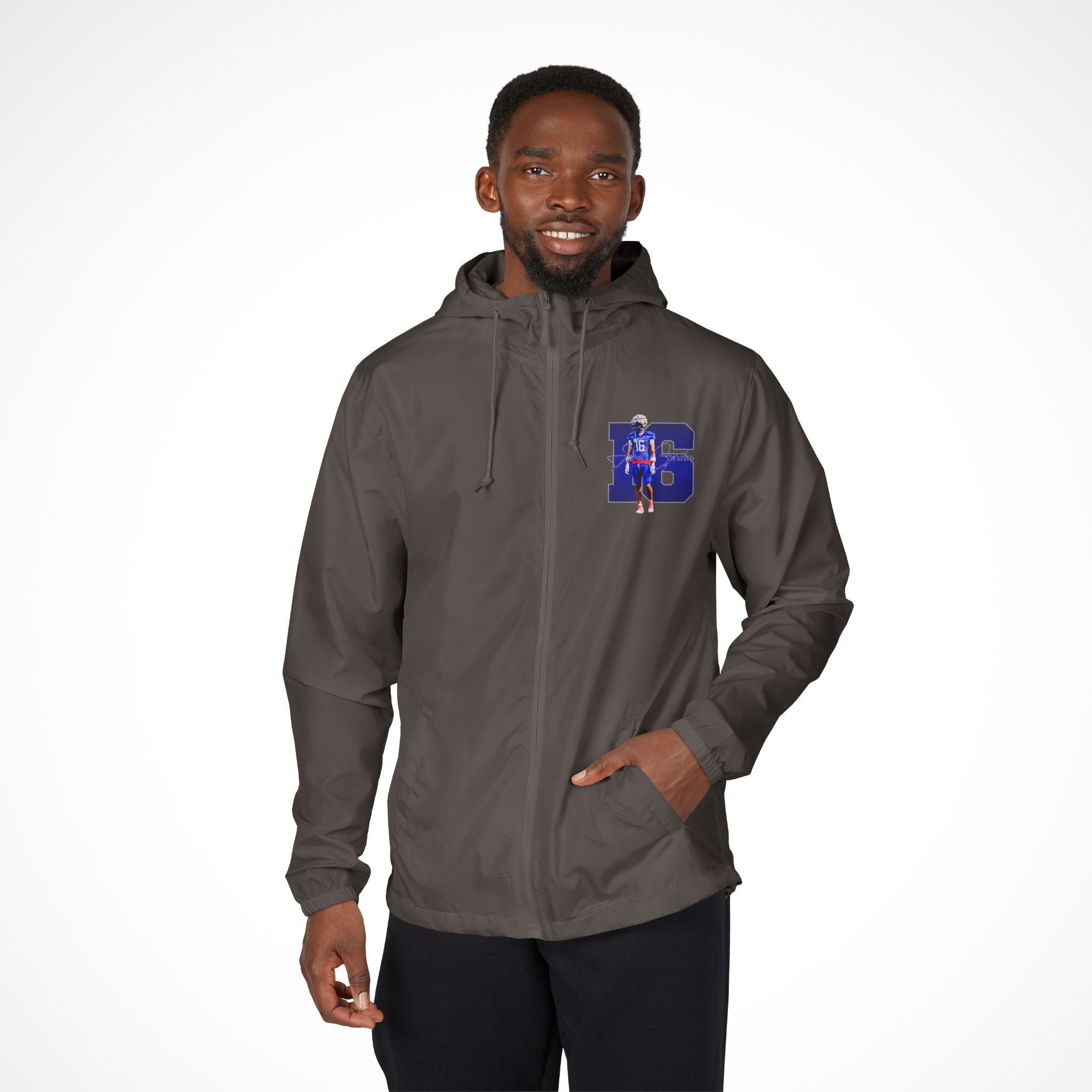 Jamil Gordon Full-Zip Windbreaker