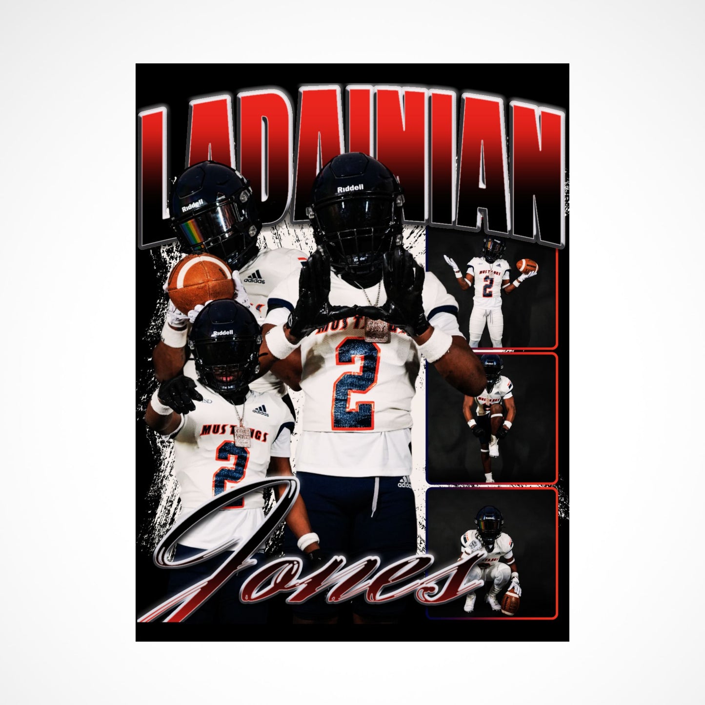 Ladainian Jones Graphic Poster