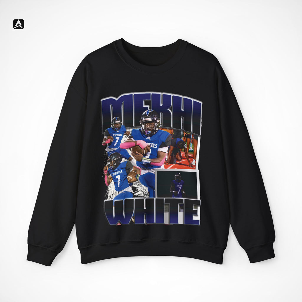 Mekhi White Graphic Crewneck