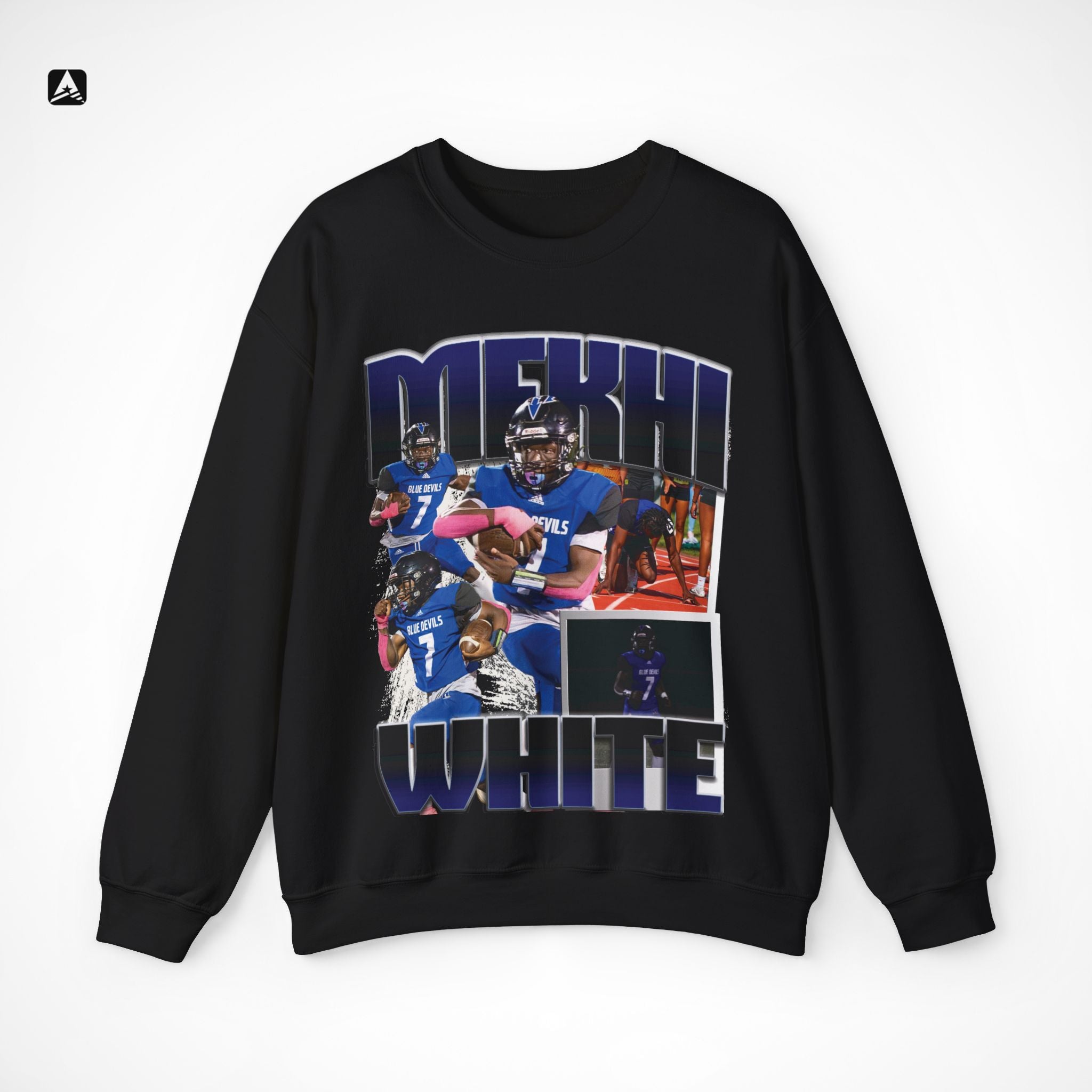 Mekhi White Graphic Crewneck