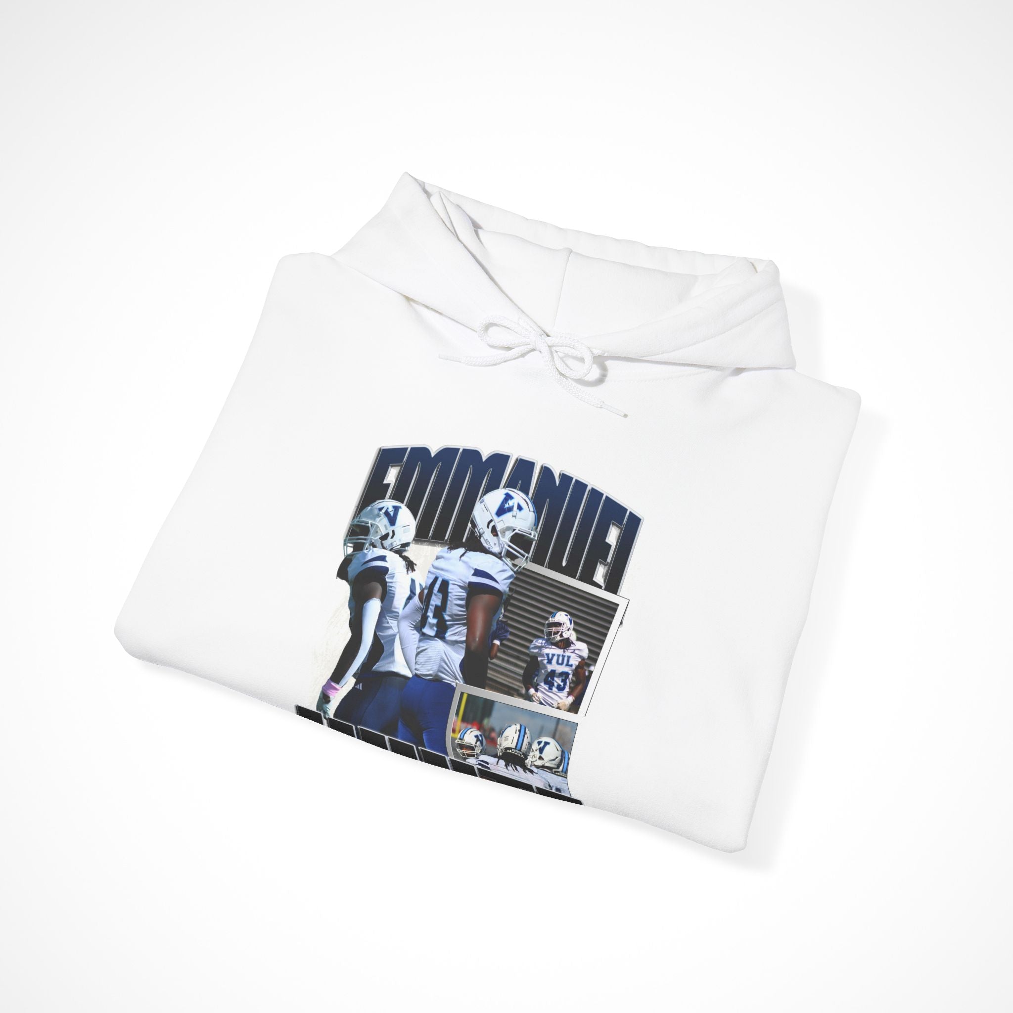 Emmanuel White Graphic Hoodie
