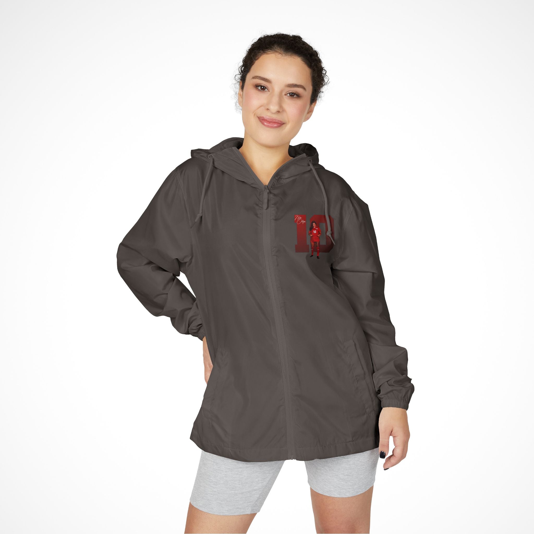 Mia Ortega Full-Zip Windbreaker