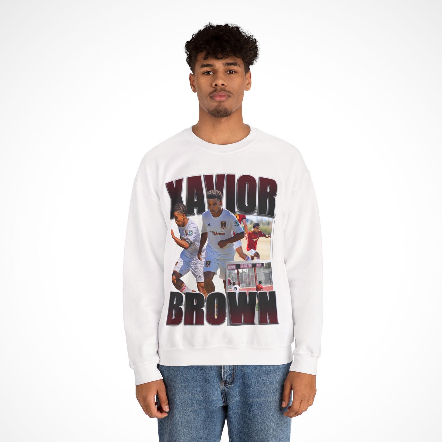 Xavior Brown Graphic Crewneck
