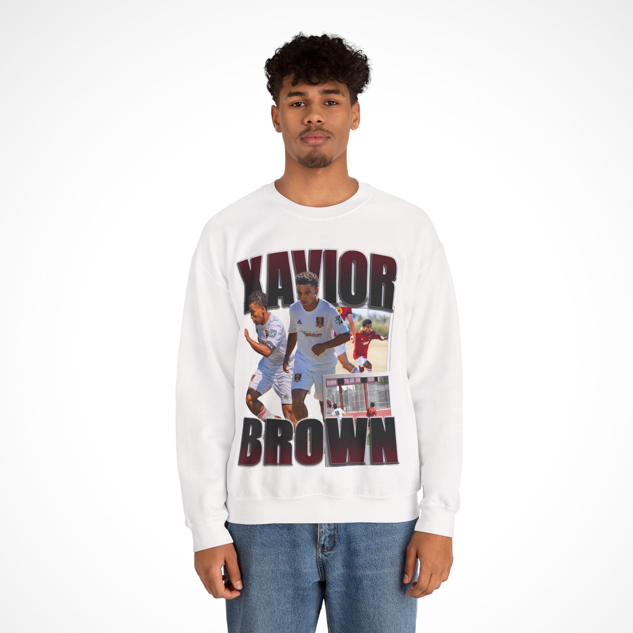 Xavior Brown Graphic Crewneck