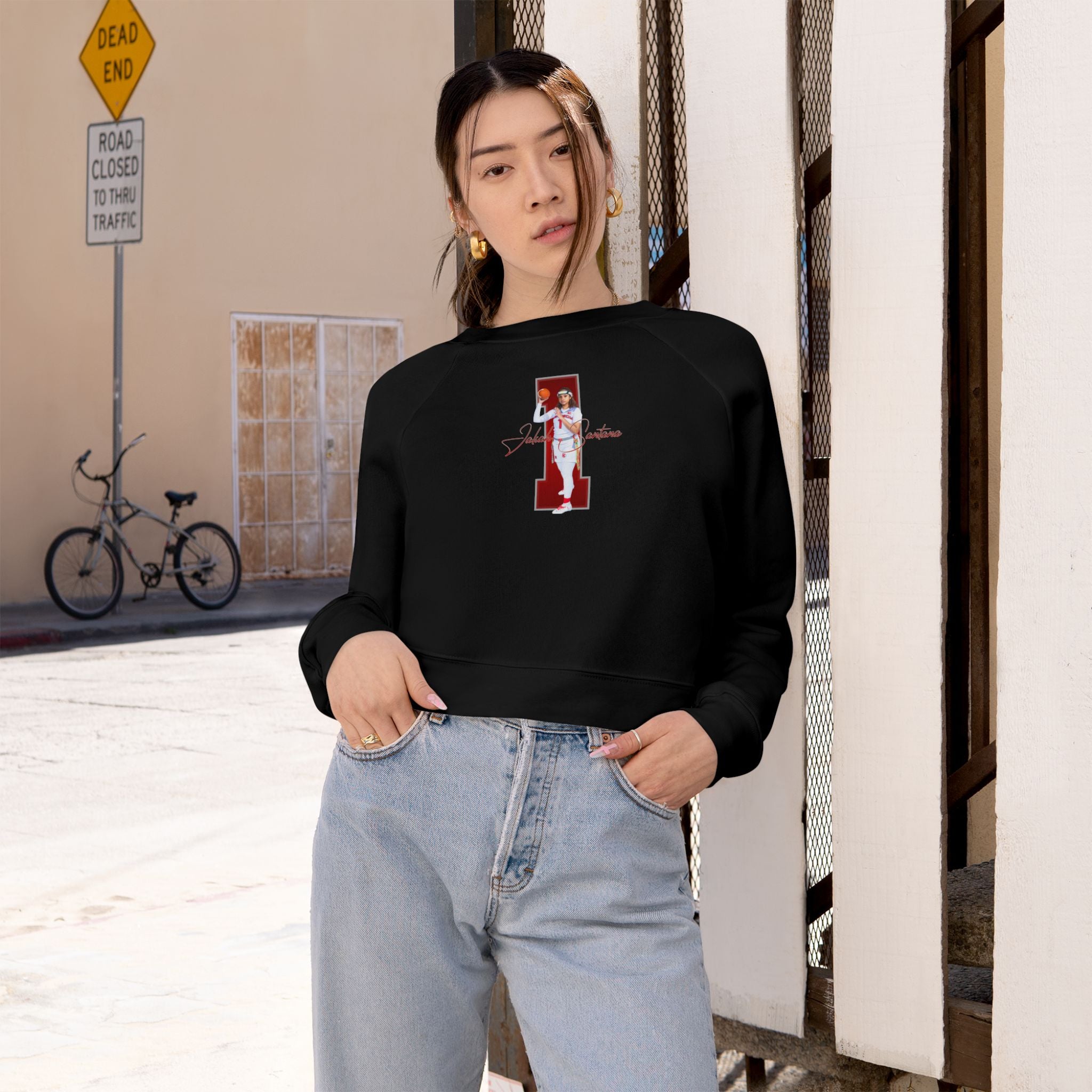 Jaliah Santana Women's Cropped Pullover