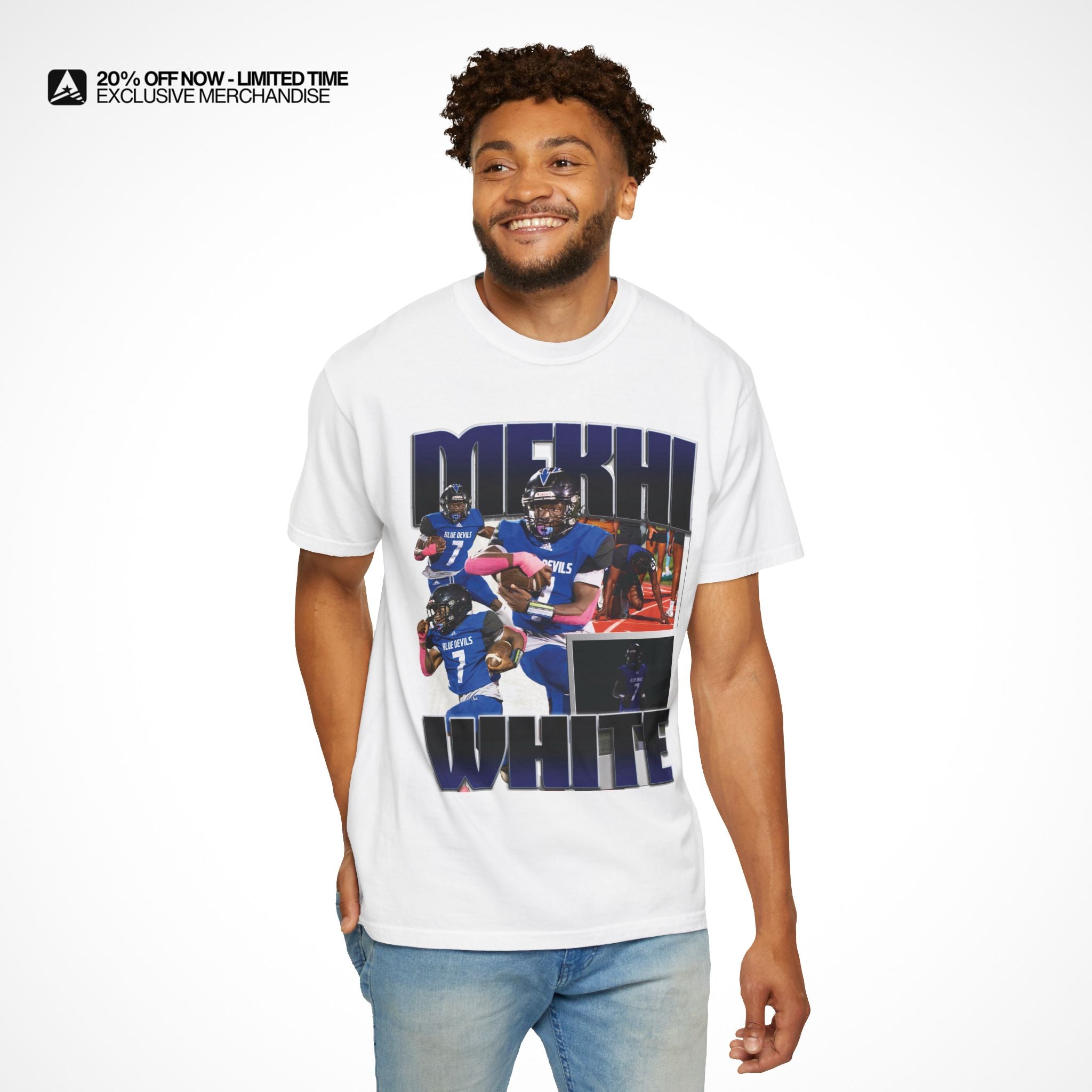 Mekhi White Graphic Tee