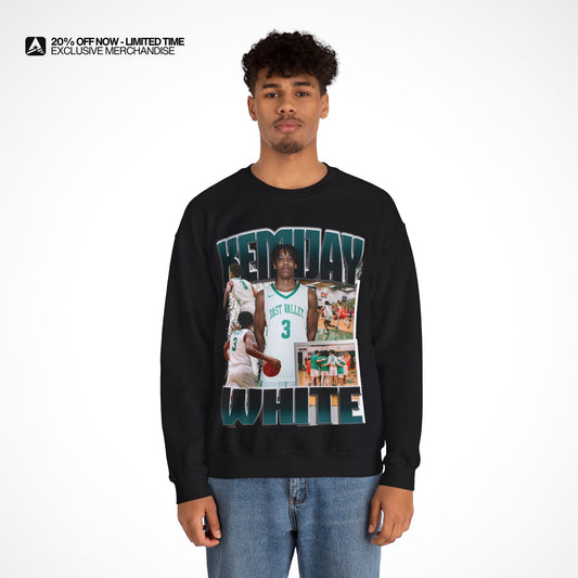 Kemijay White Graphic Crewneck