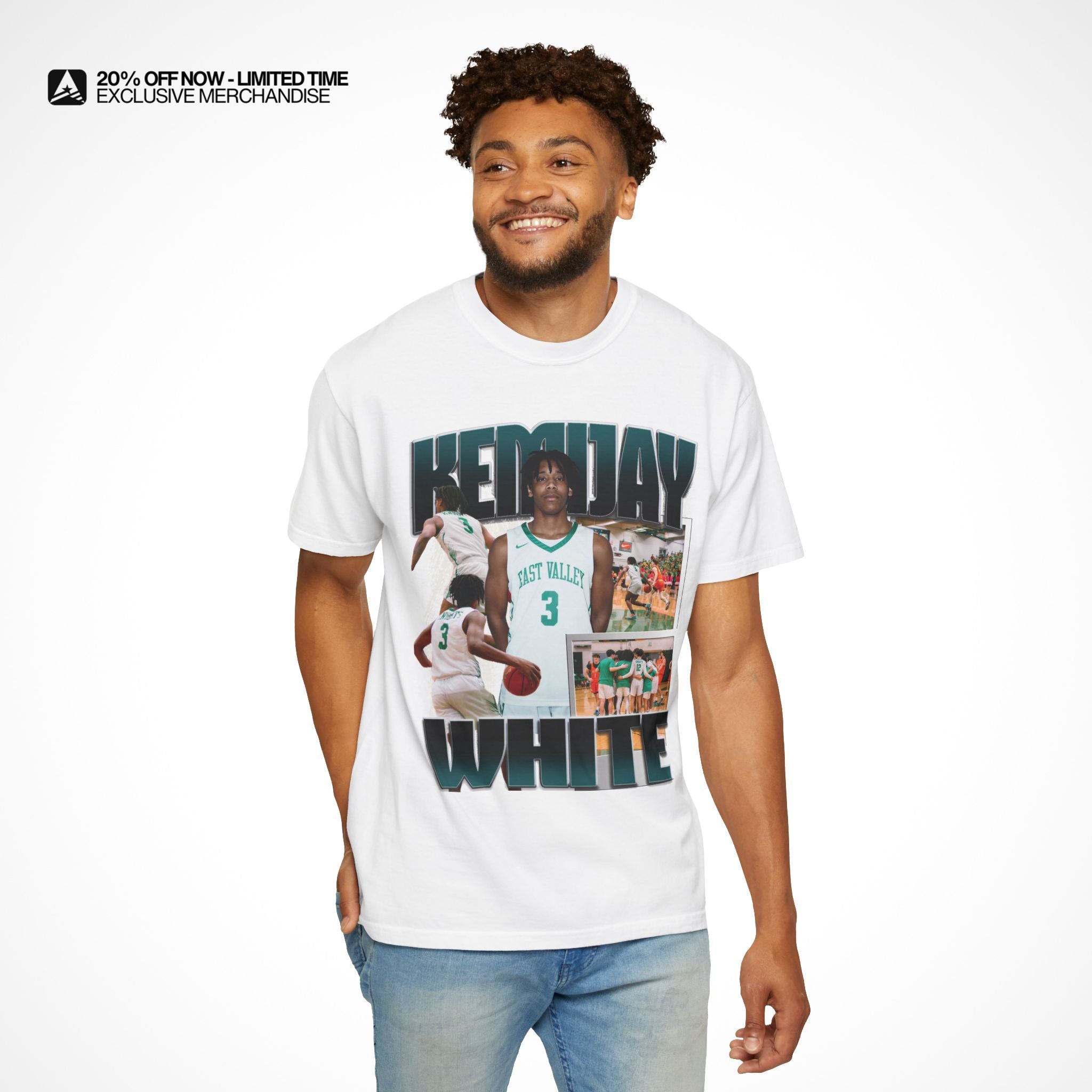 Kemijay White Graphic Tee