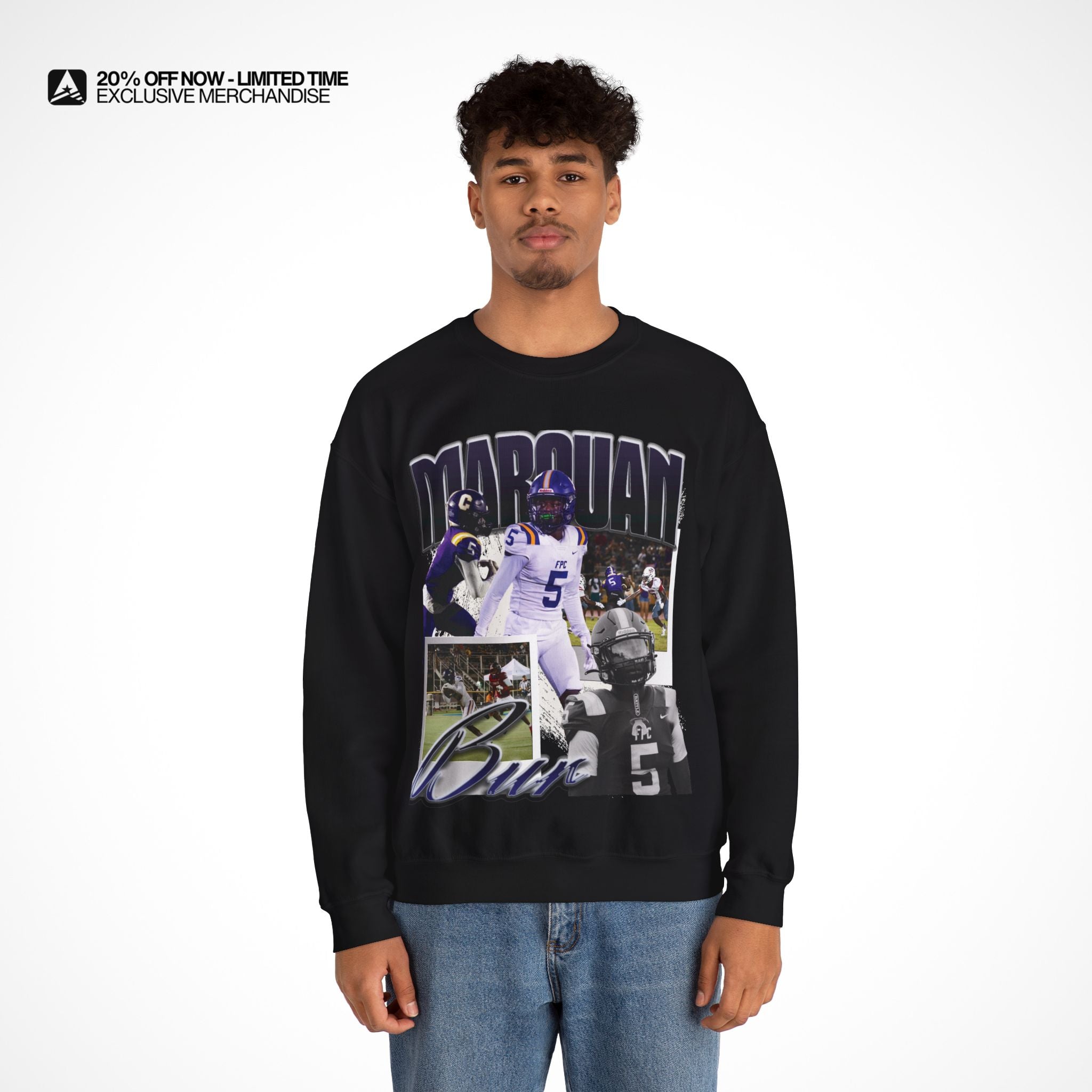 Marquan Bur Graphic Crewneck