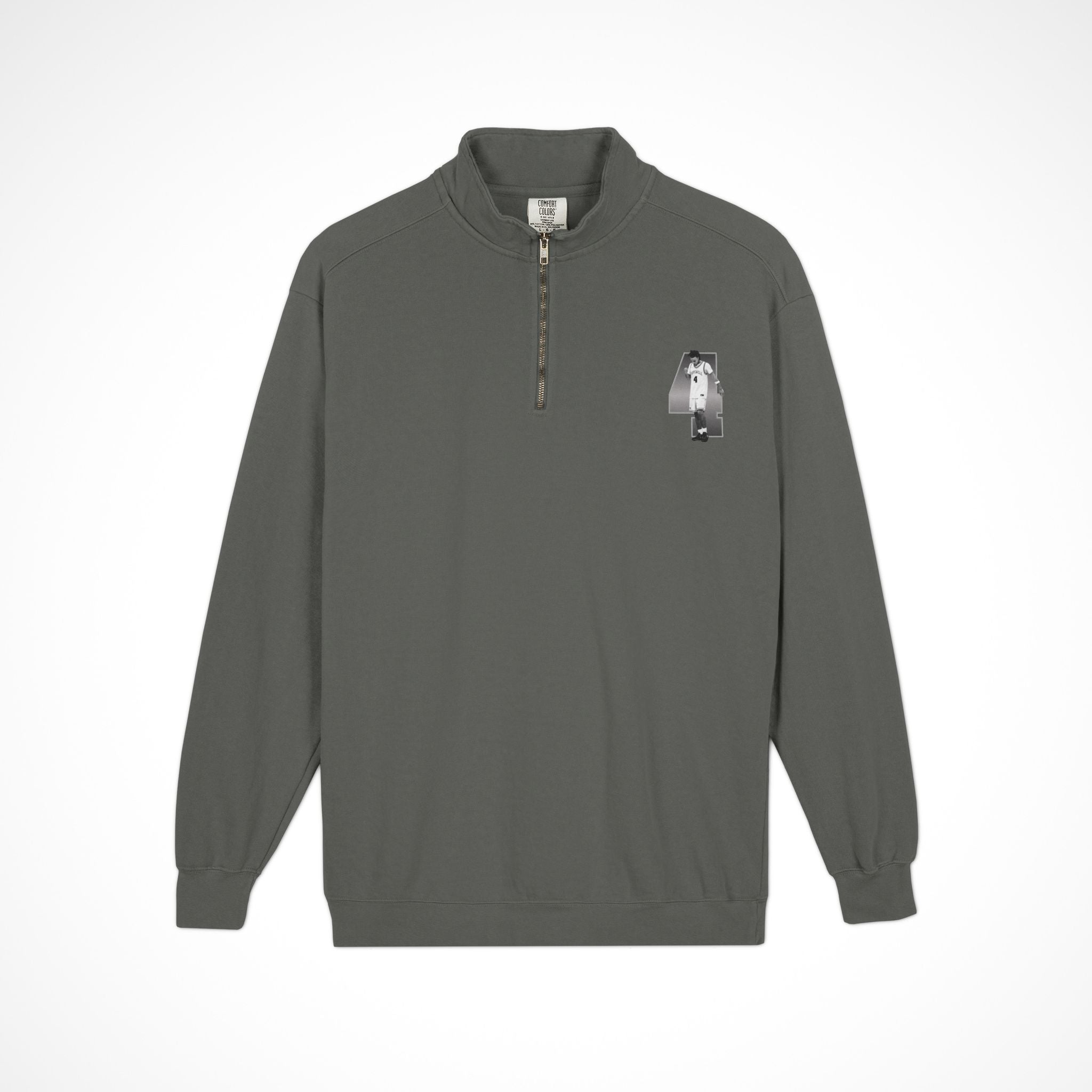 Jamir White Heavy Quarter-Zip