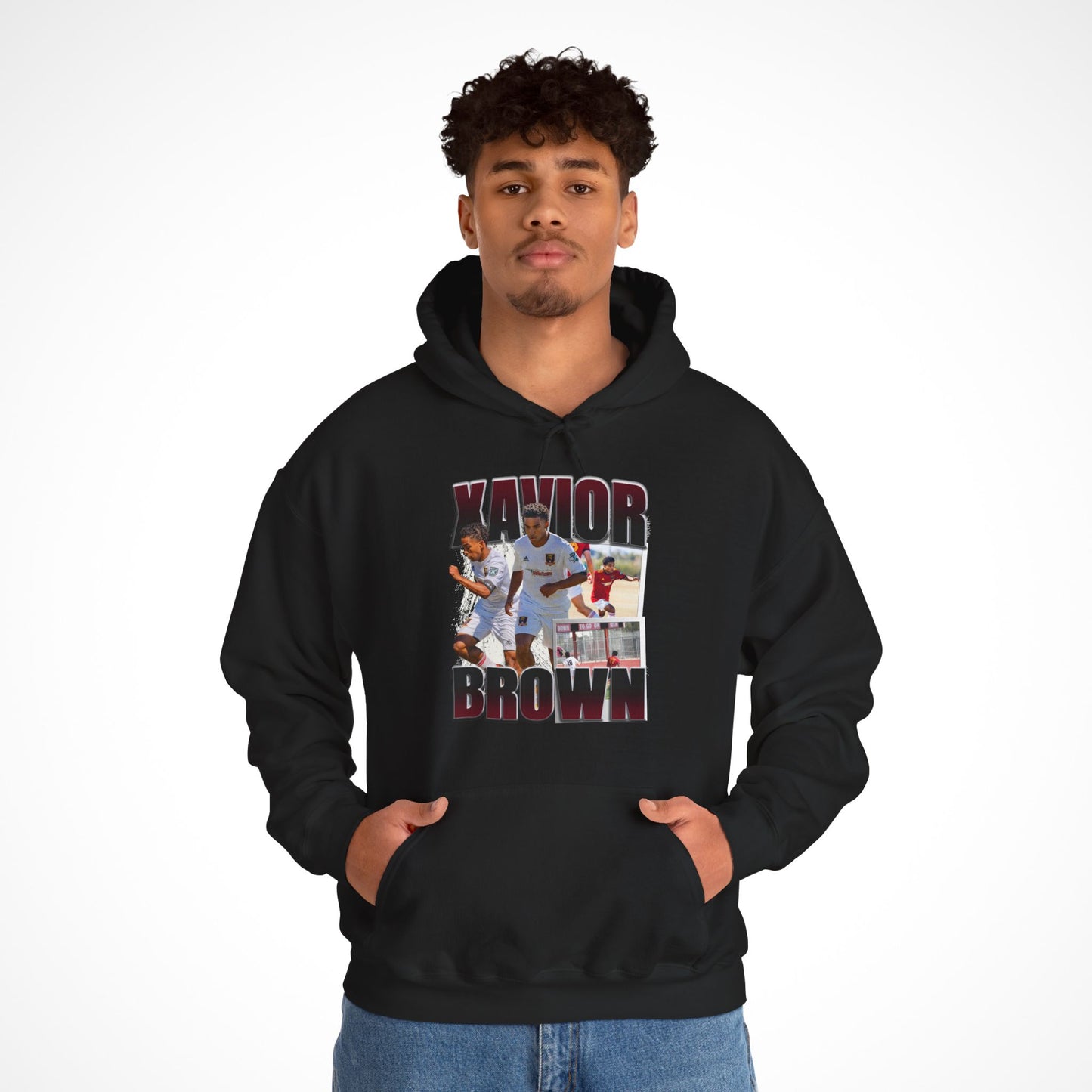 Xavior Brown Graphic Hoodie
