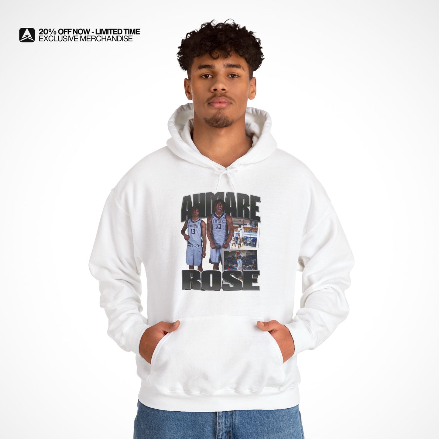 Ahmare Rose Graphic Hoodie