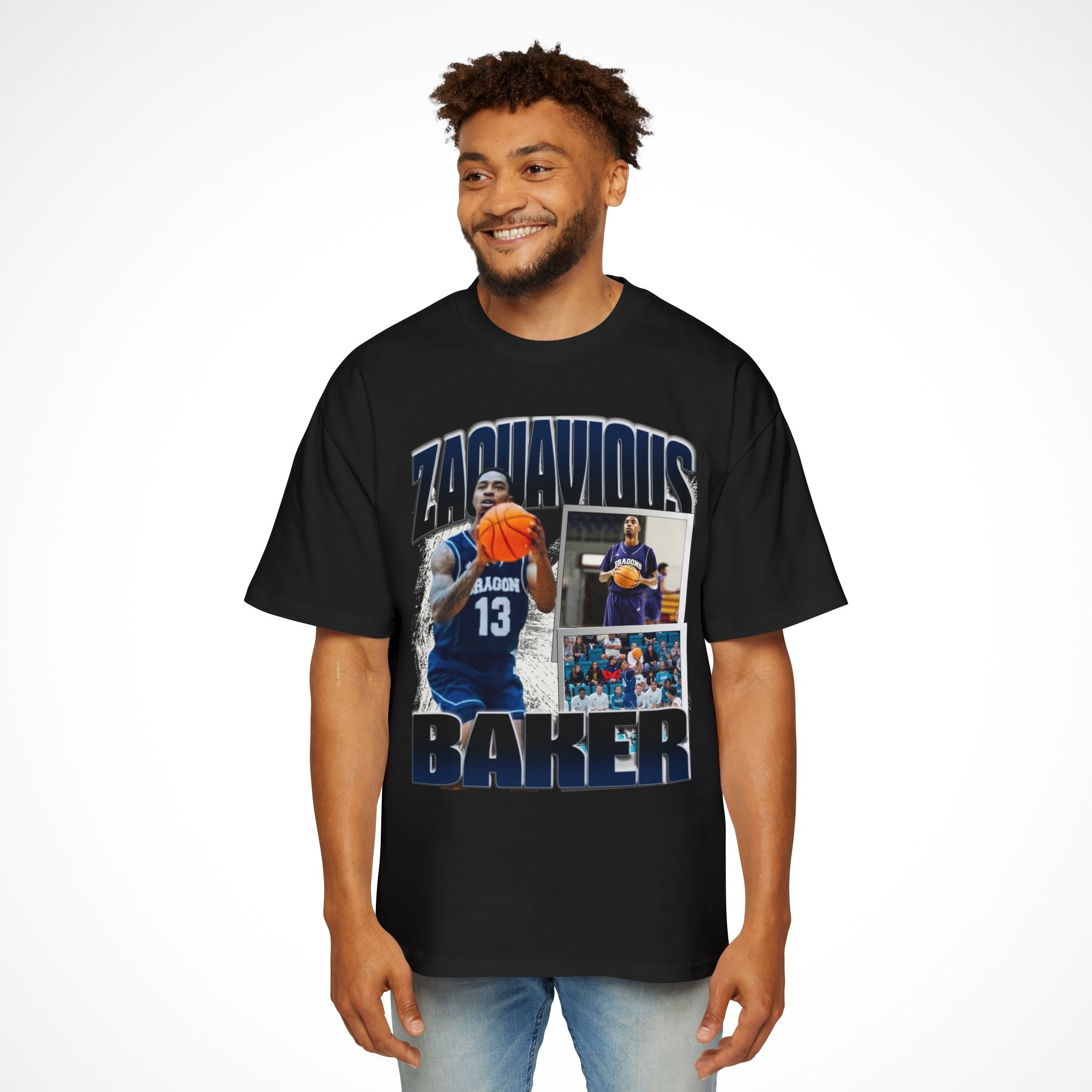 Zaquavious Baker Graphic Oversized Tee