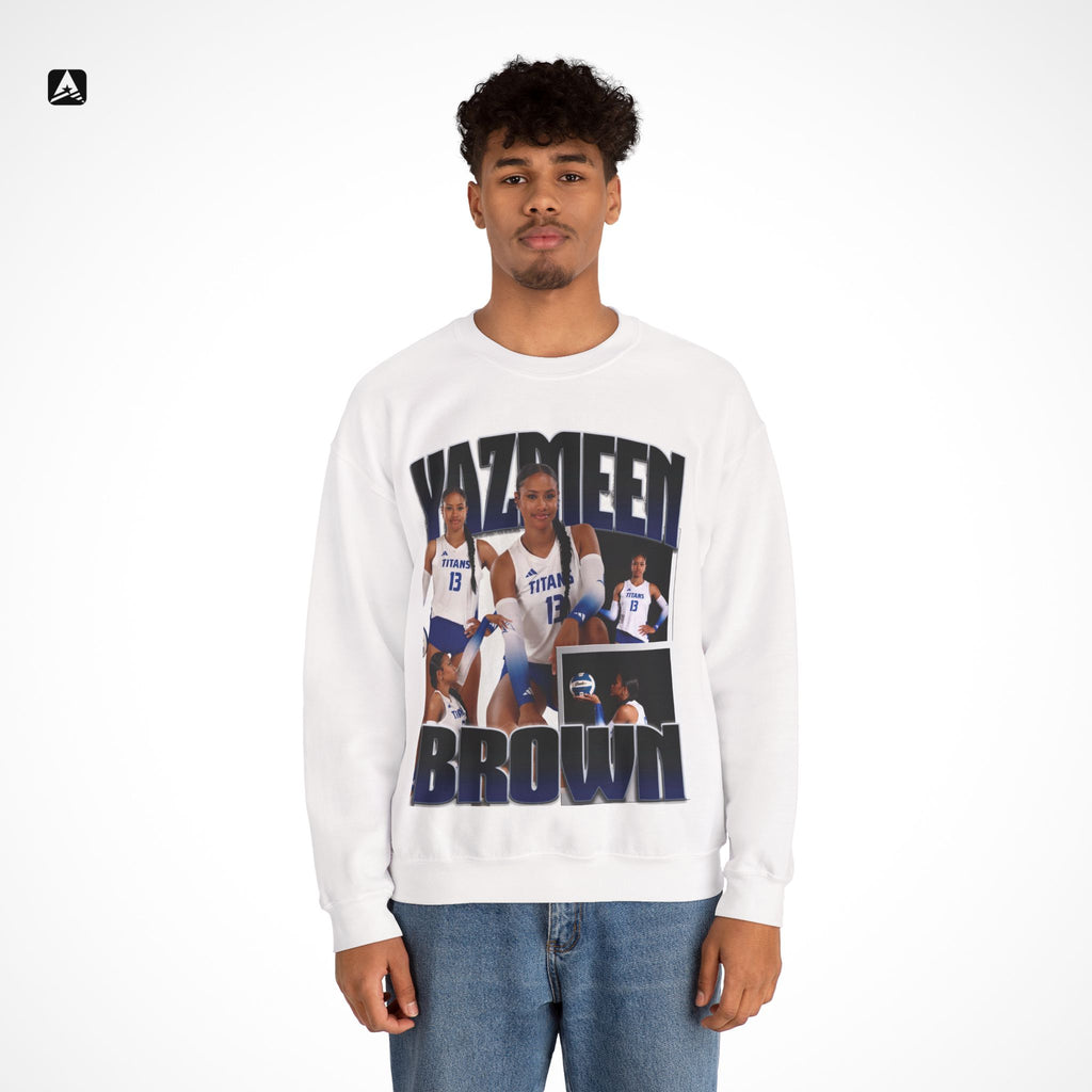 Yazmeen Brown Graphic Crewneck