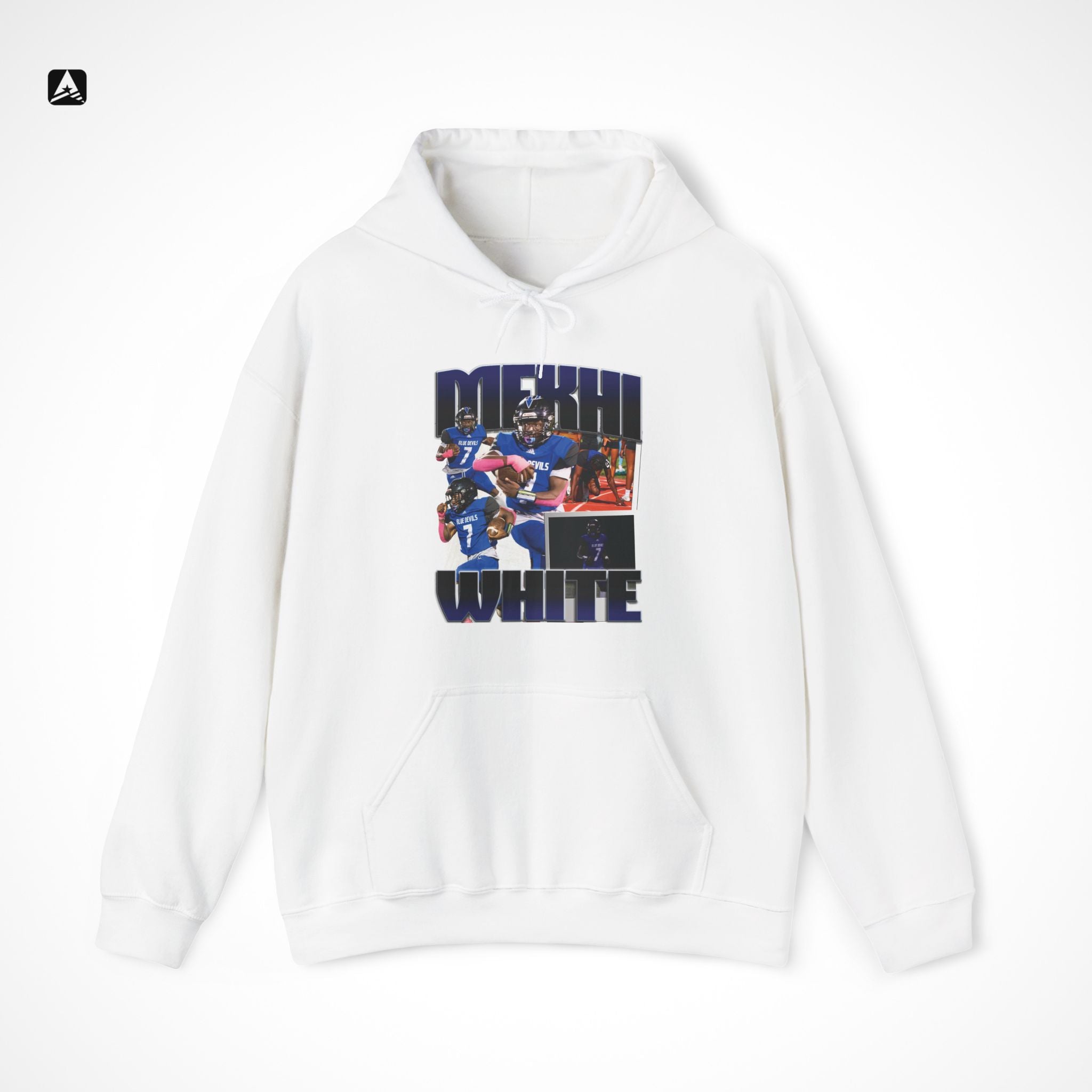 Mekhi White Graphic Hoodie