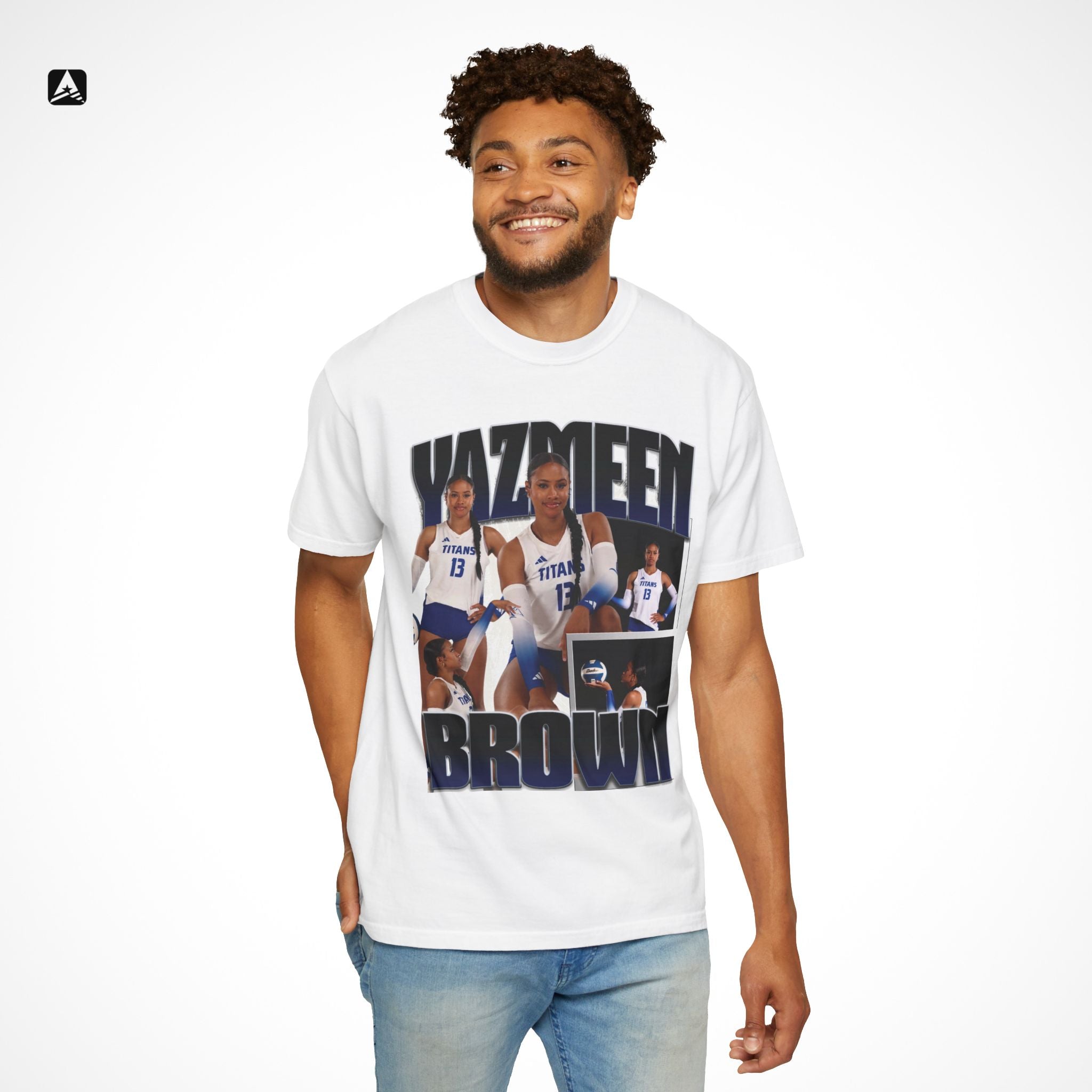 Yazmeen Brown Graphic Tee