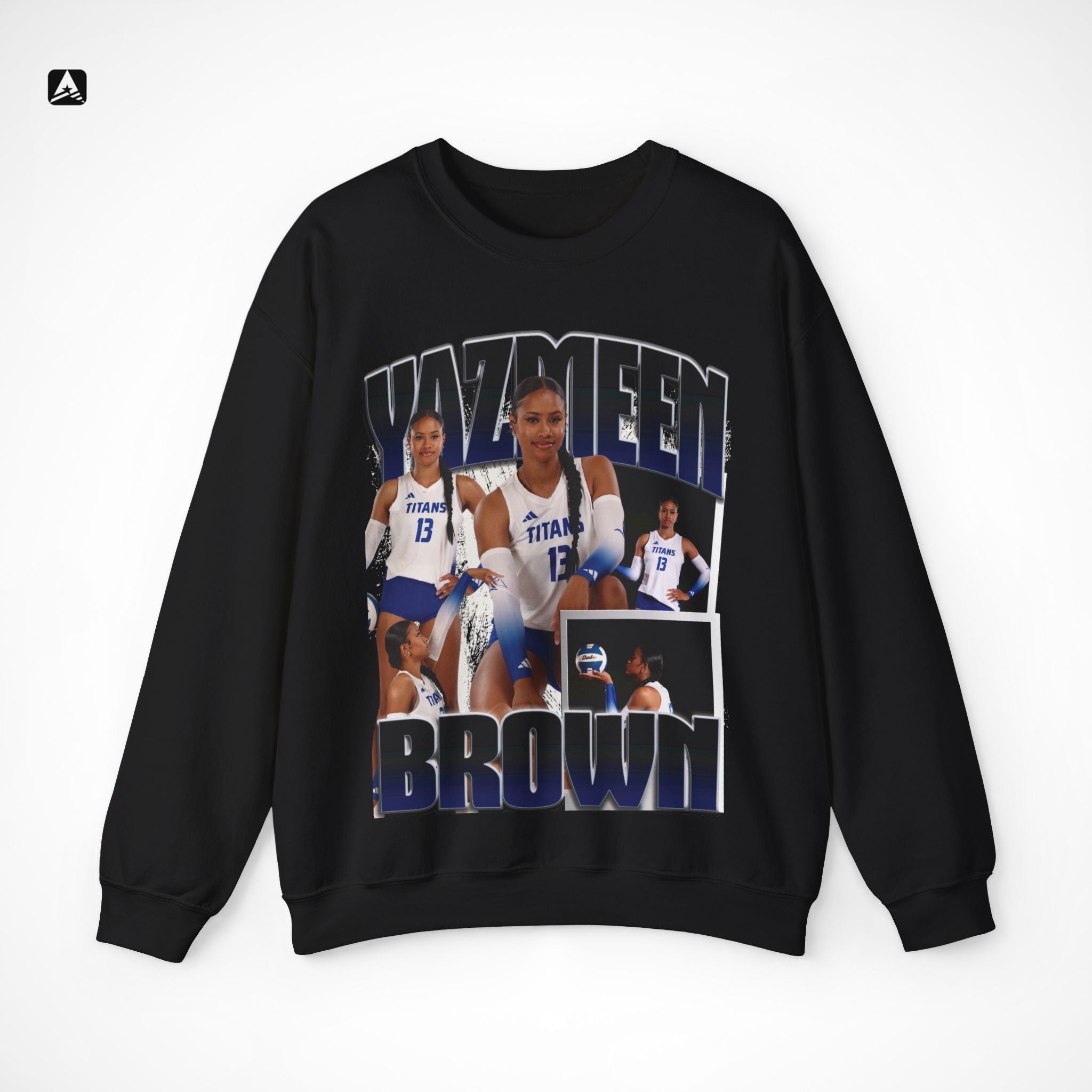 Yazmeen Brown Graphic Crewneck