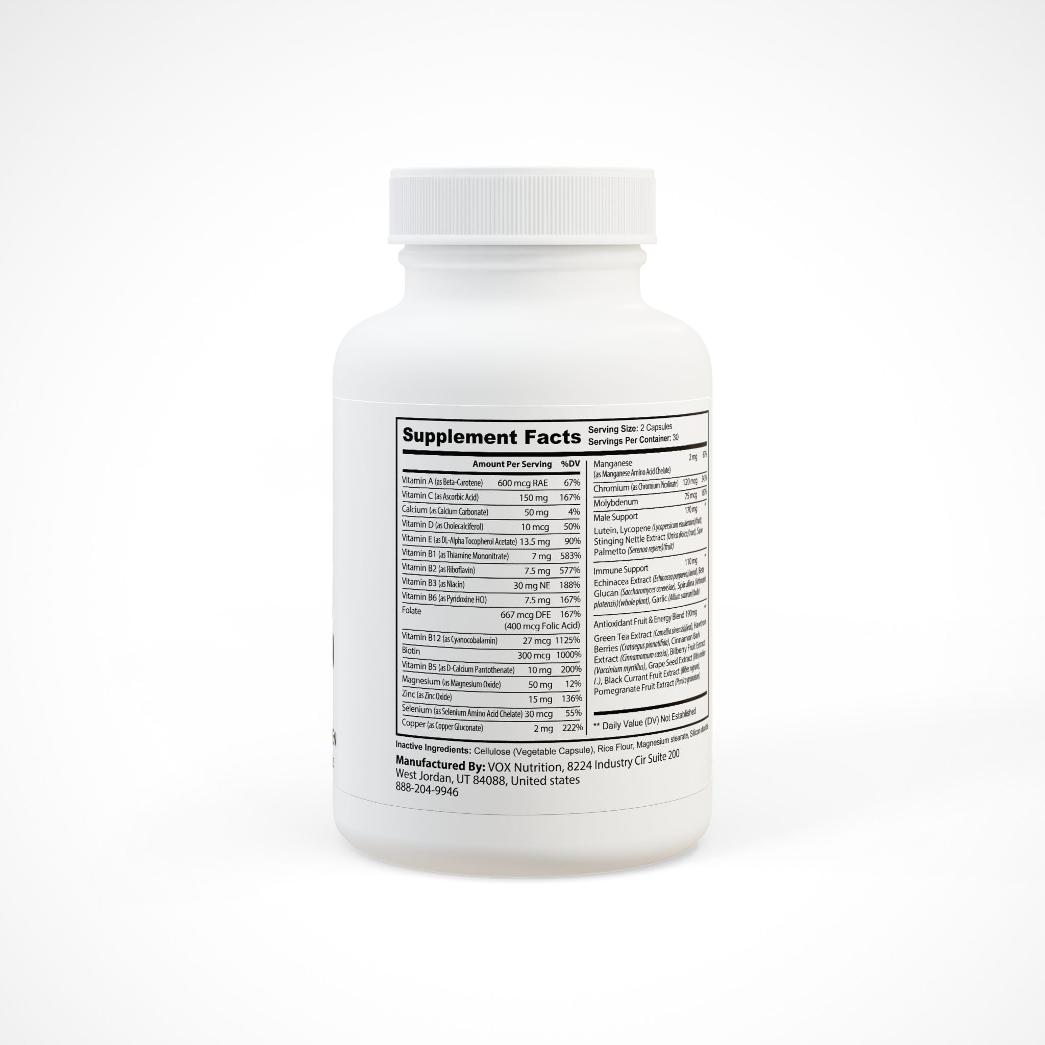 Men's Multivitamin Supplement (60 Capsules)