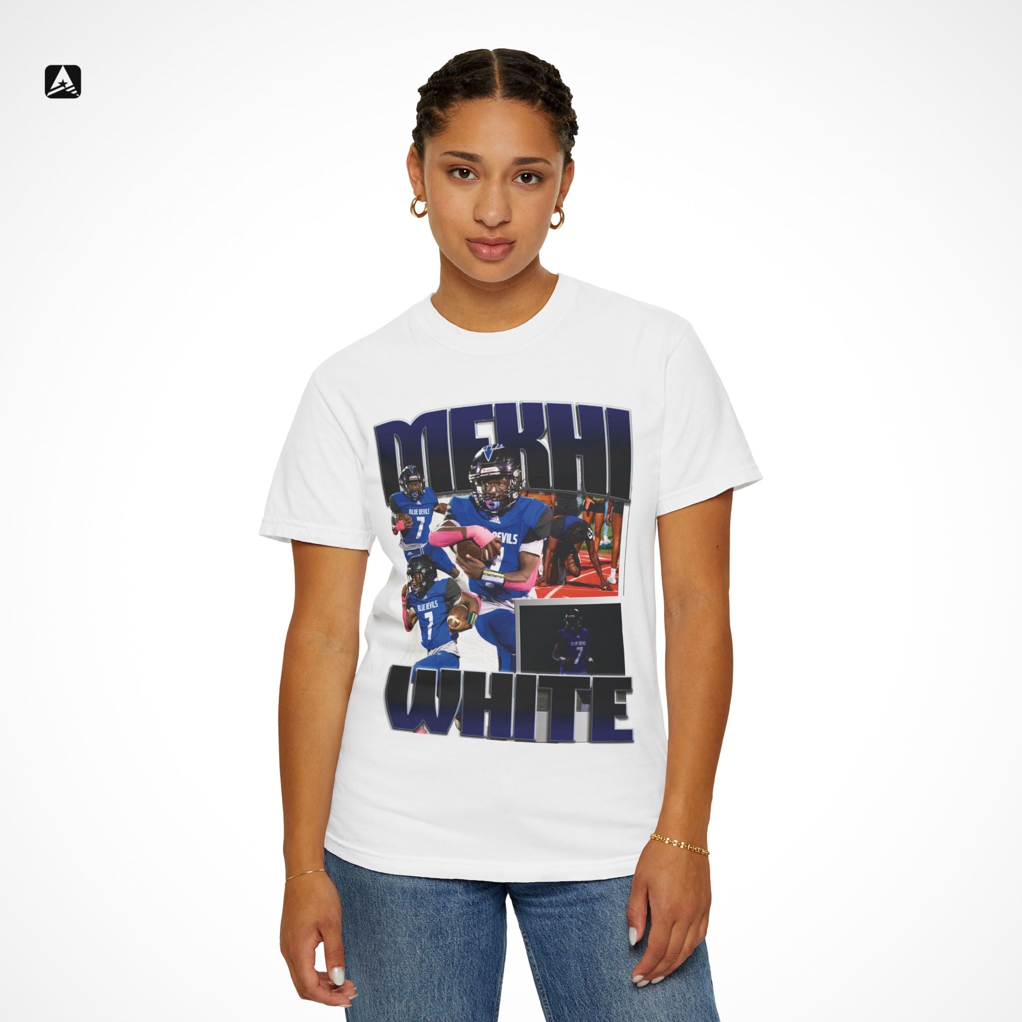 Mekhi White Graphic Tee