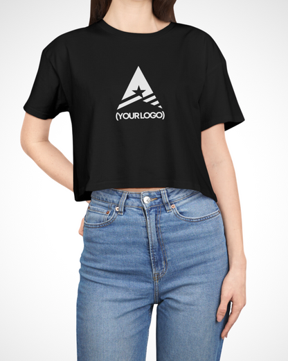 Women's Crop Logo Tee