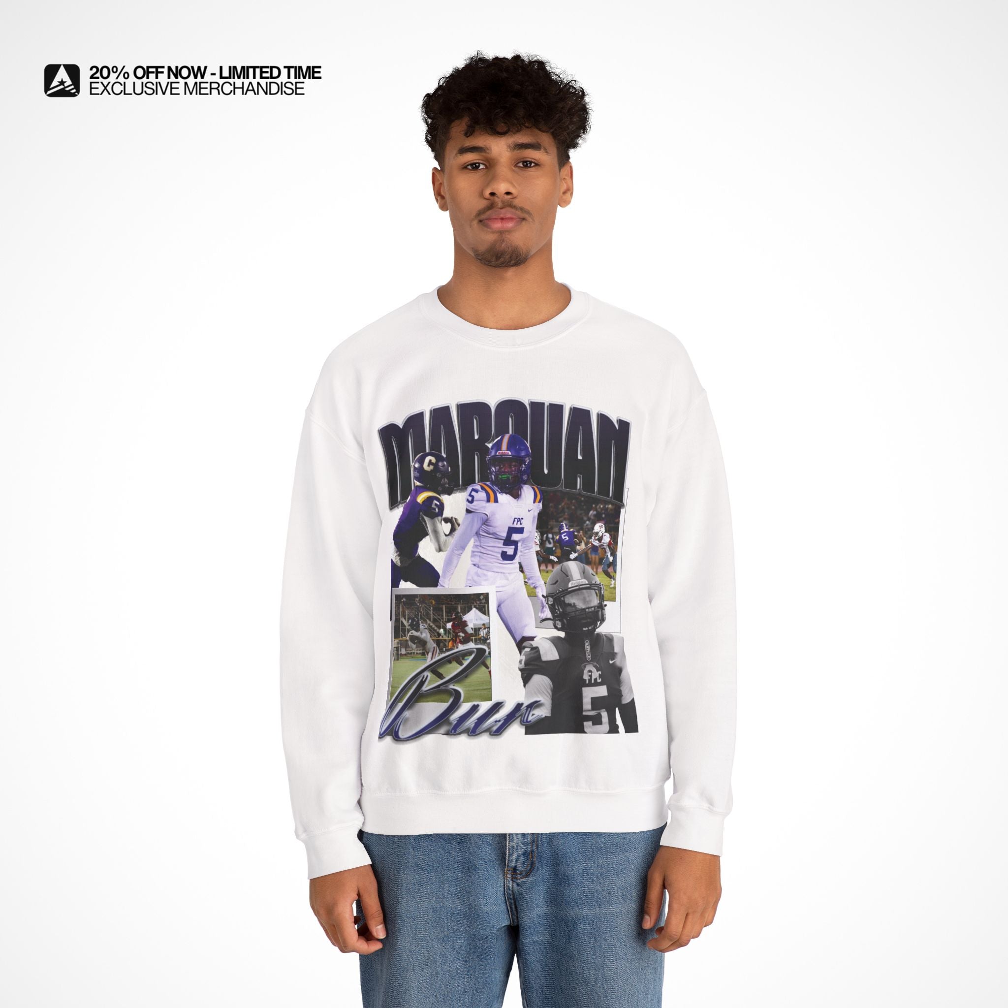 Marquan Bur Graphic Crewneck