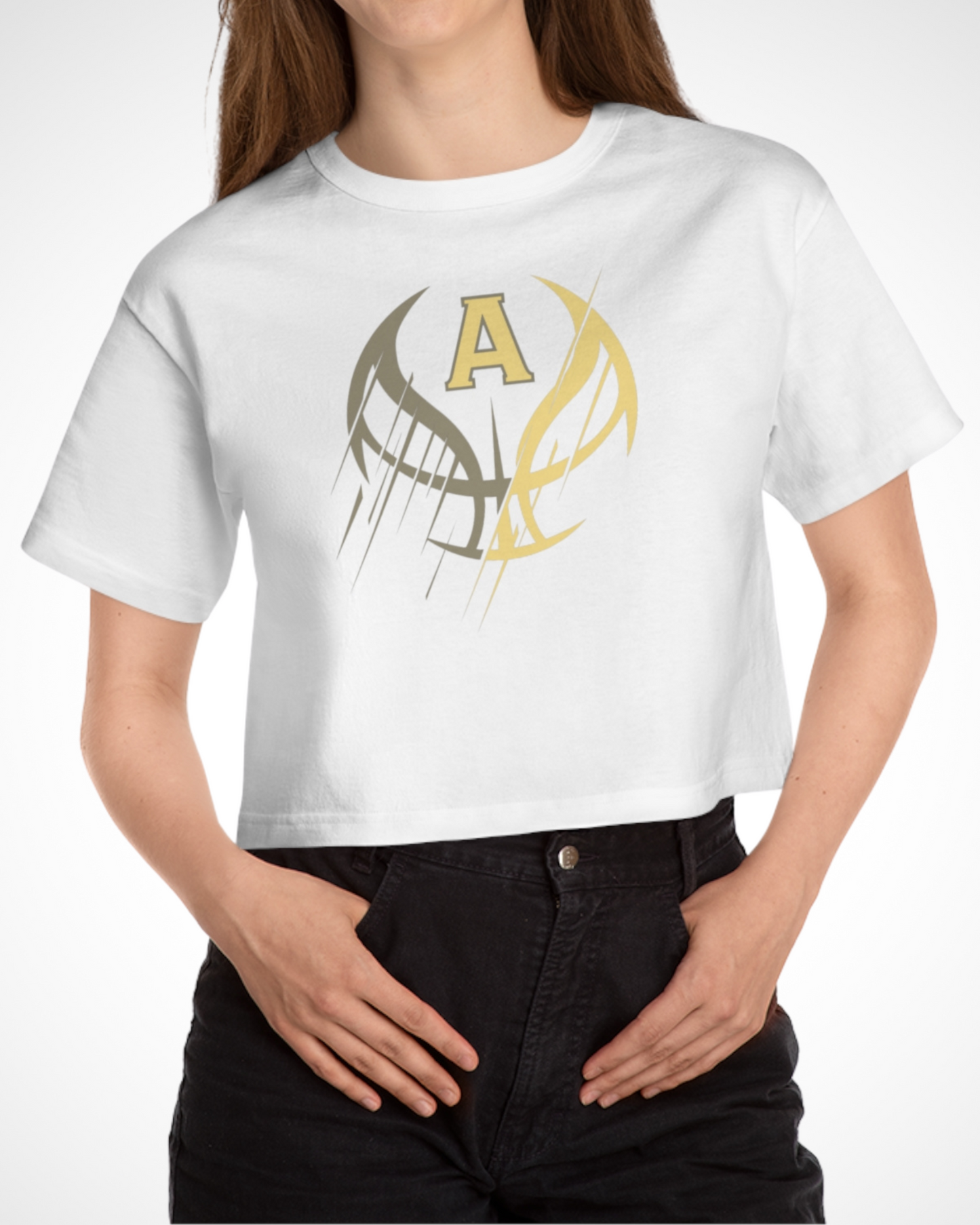 Warriors Cropped Logo Tee