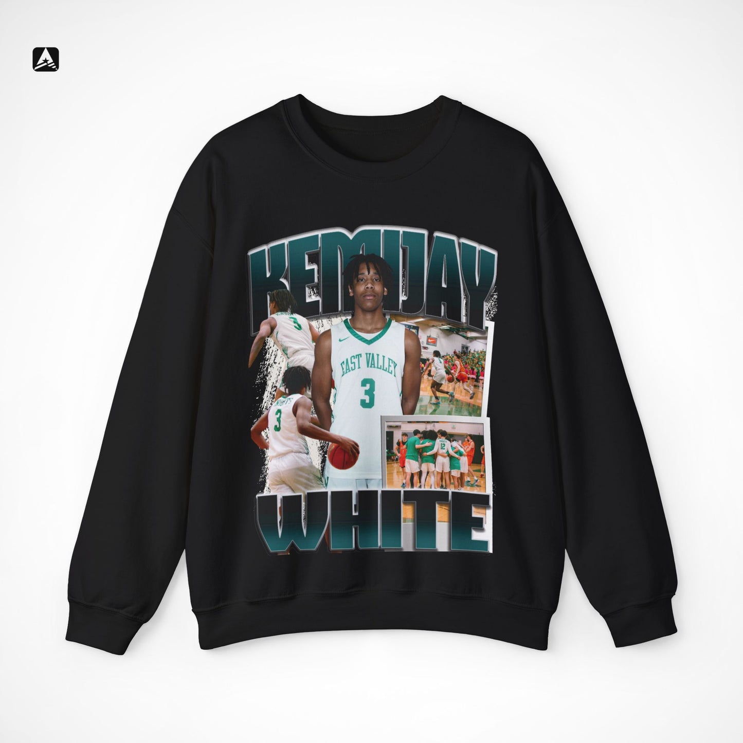 Kemijay White Graphic Crewneck