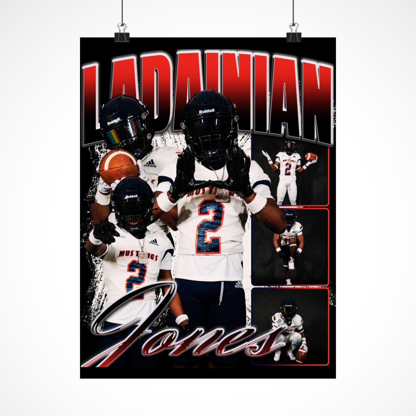 Ladainian Jones Graphic Poster