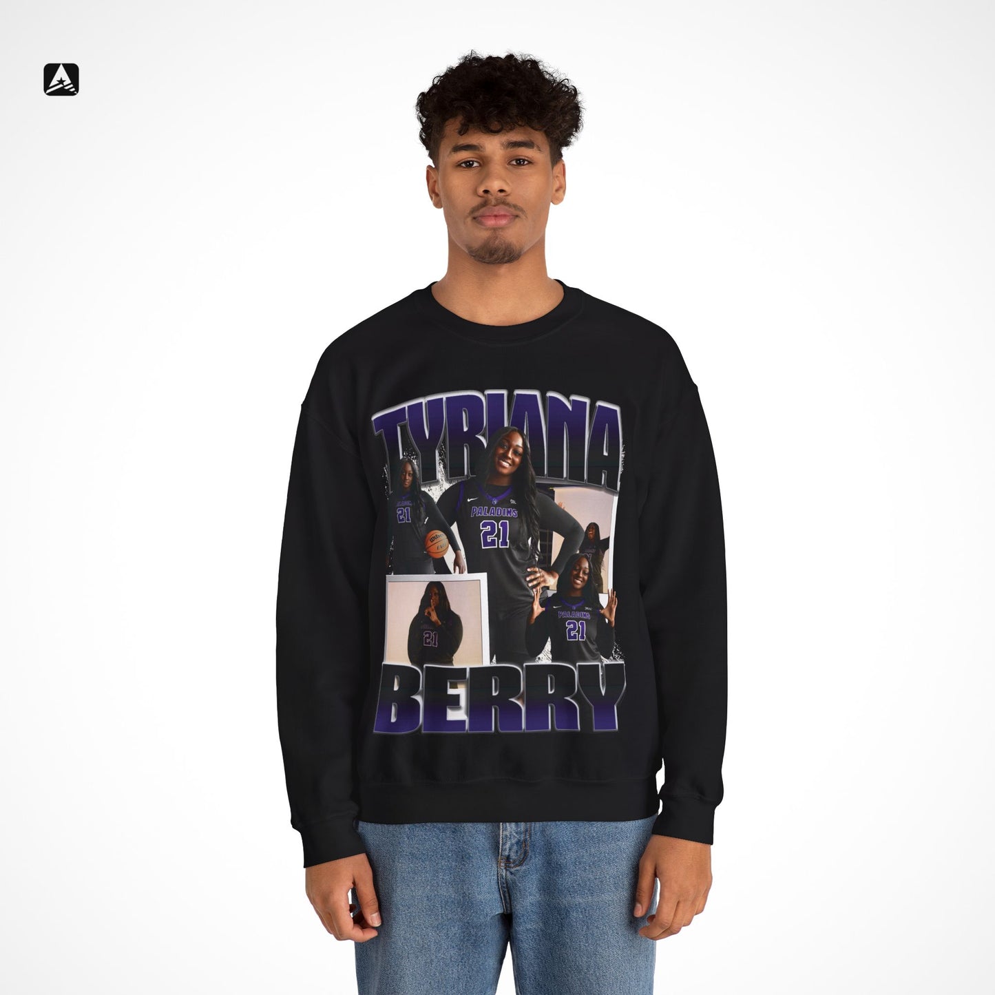 Tyriana Berry Graphic Crewneck
